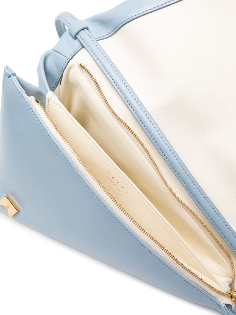 Marni o1f1d3z0525 Size: OS / Prisma Leather Triangle Bag in Blue Size ONE SIZE - 5 Thumbnail