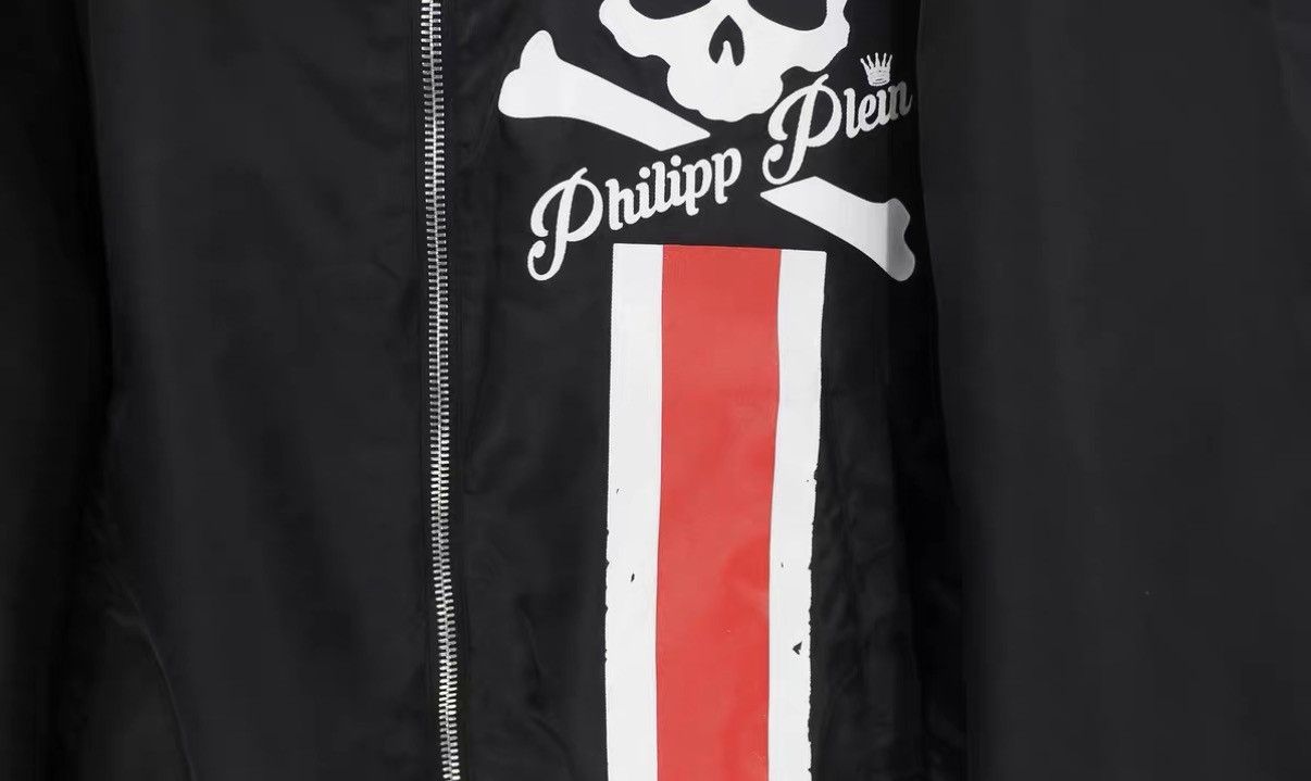 Philipp Plein Philipp Plein PP Black Skull Zip-Up Hoodie J16 Size US XXL / EU 58 / 5 - 4 Thumbnail