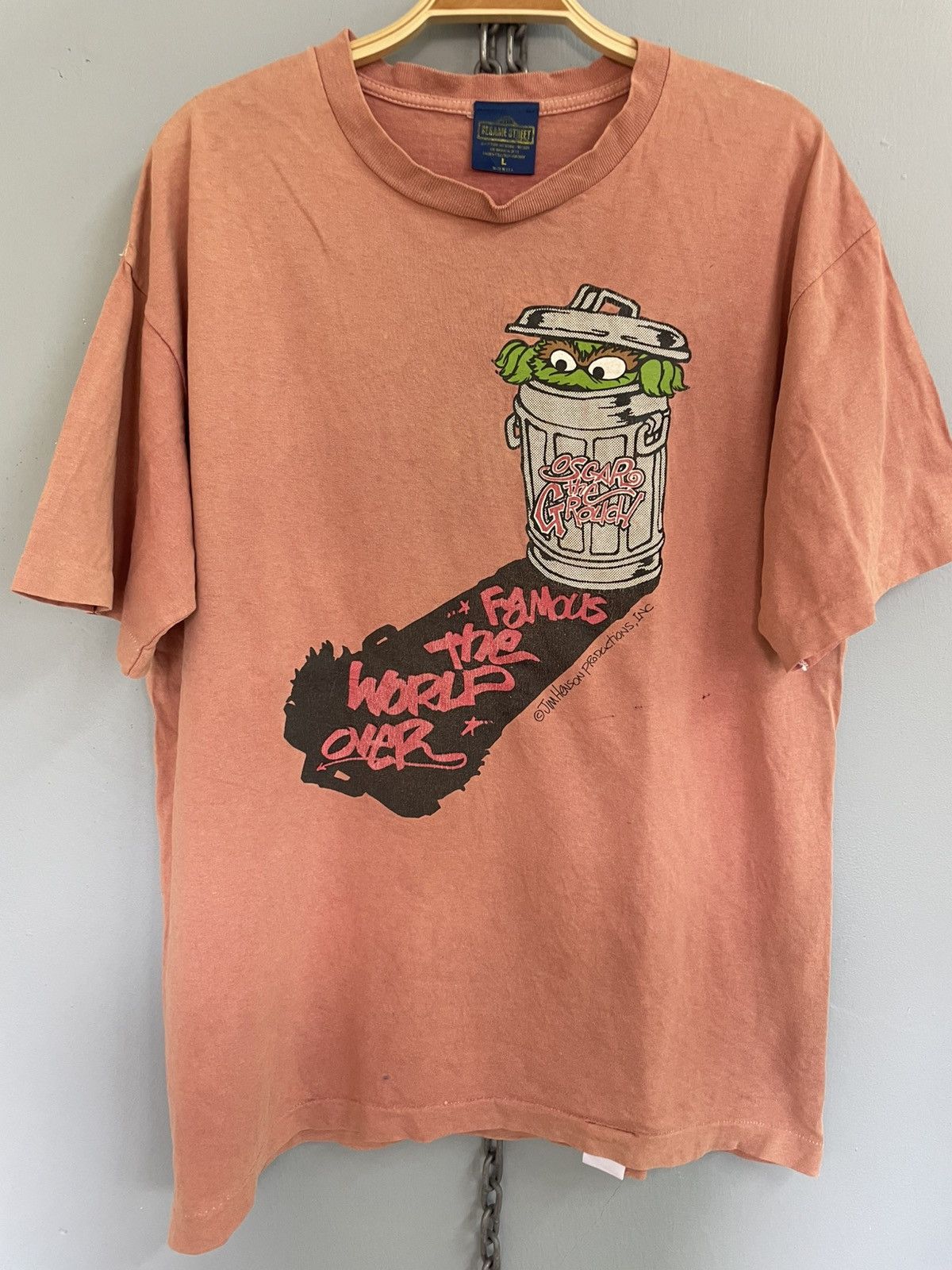 Cartoon Network Vintage 90s Sesame Street sun faded t shirt Size US L / EU 52-54 / 3 - 3 Thumbnail