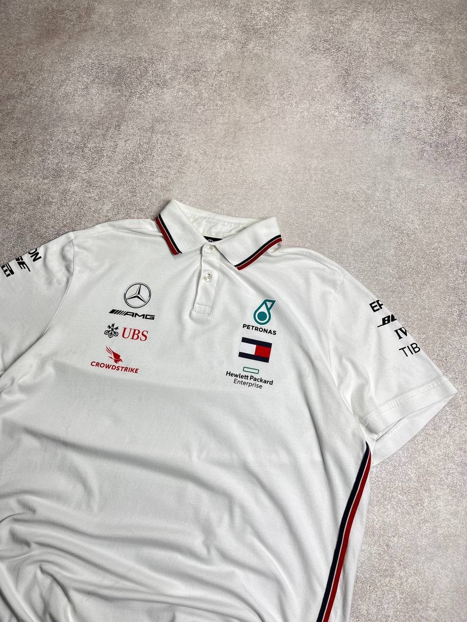 Vintage Vintage Mercedes Patronas AMG Racing F-1 Polo Shirt XL Size US XL / EU 56 / 4 - 3 Thumbnail