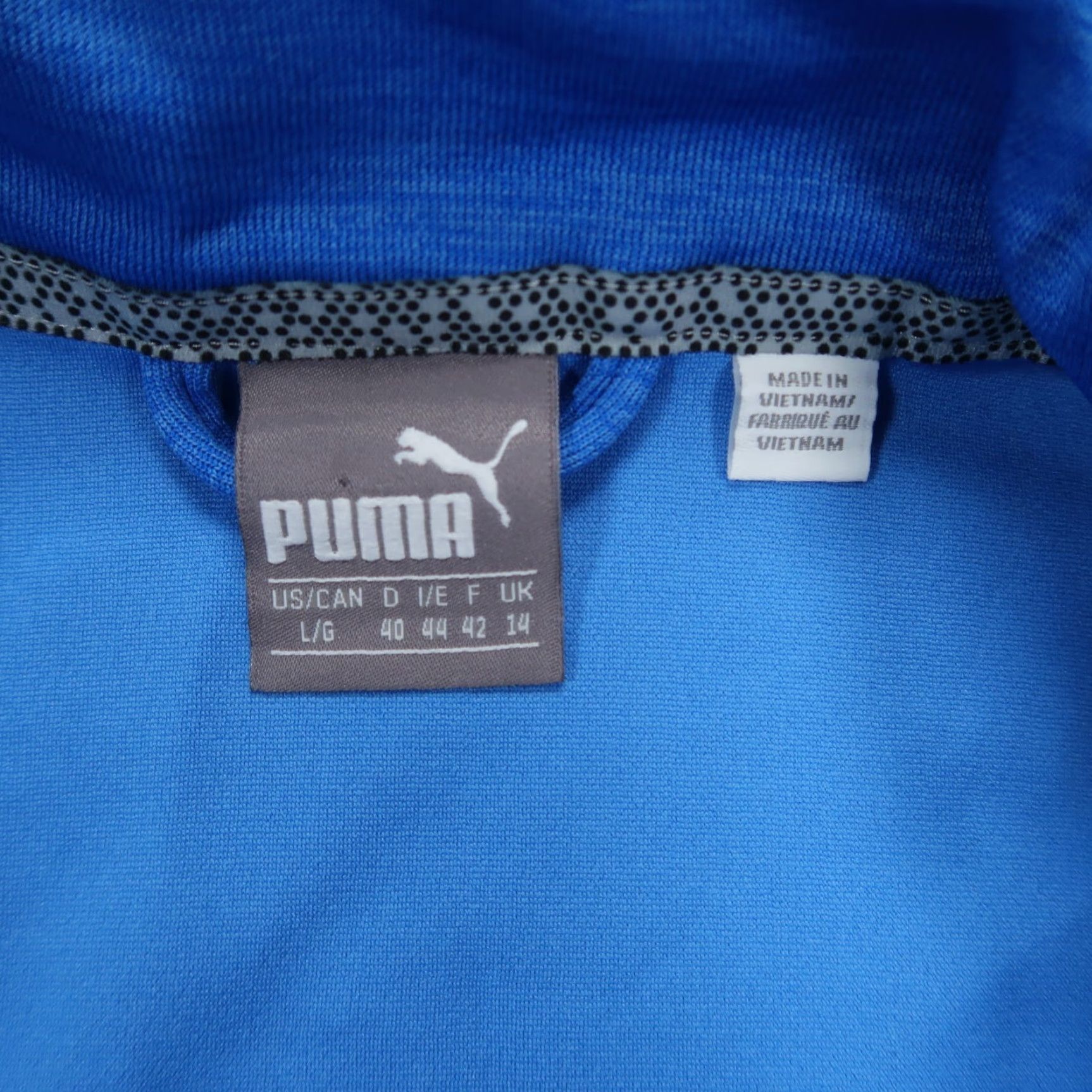 Puma Puma Jacket Womens Large Blue Heather Nebulas Full Zip Dry Cell Long Sleeve NWT Size L / US 10 / IT 46 - 3 Thumbnail