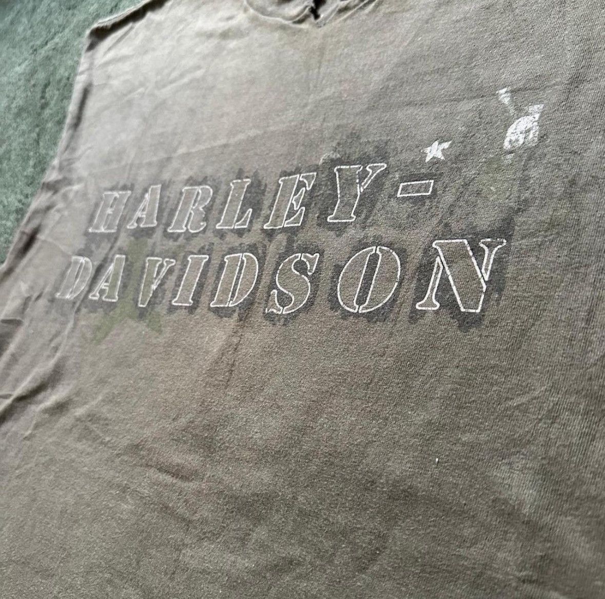 Harley Davidson Brown Harley Davidson sleeveless shirt single stitch Size US XL / EU 56 / 4 - 2 Thumbnail