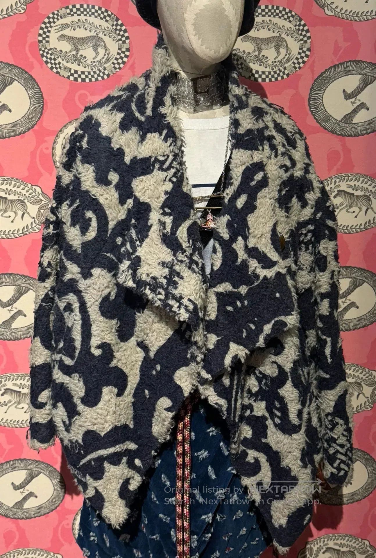 Vivienne Westwood vivienne westwood navy patterned wool coat. Size M / US 6-8 / IT 42-44 - 1 Thumbnail