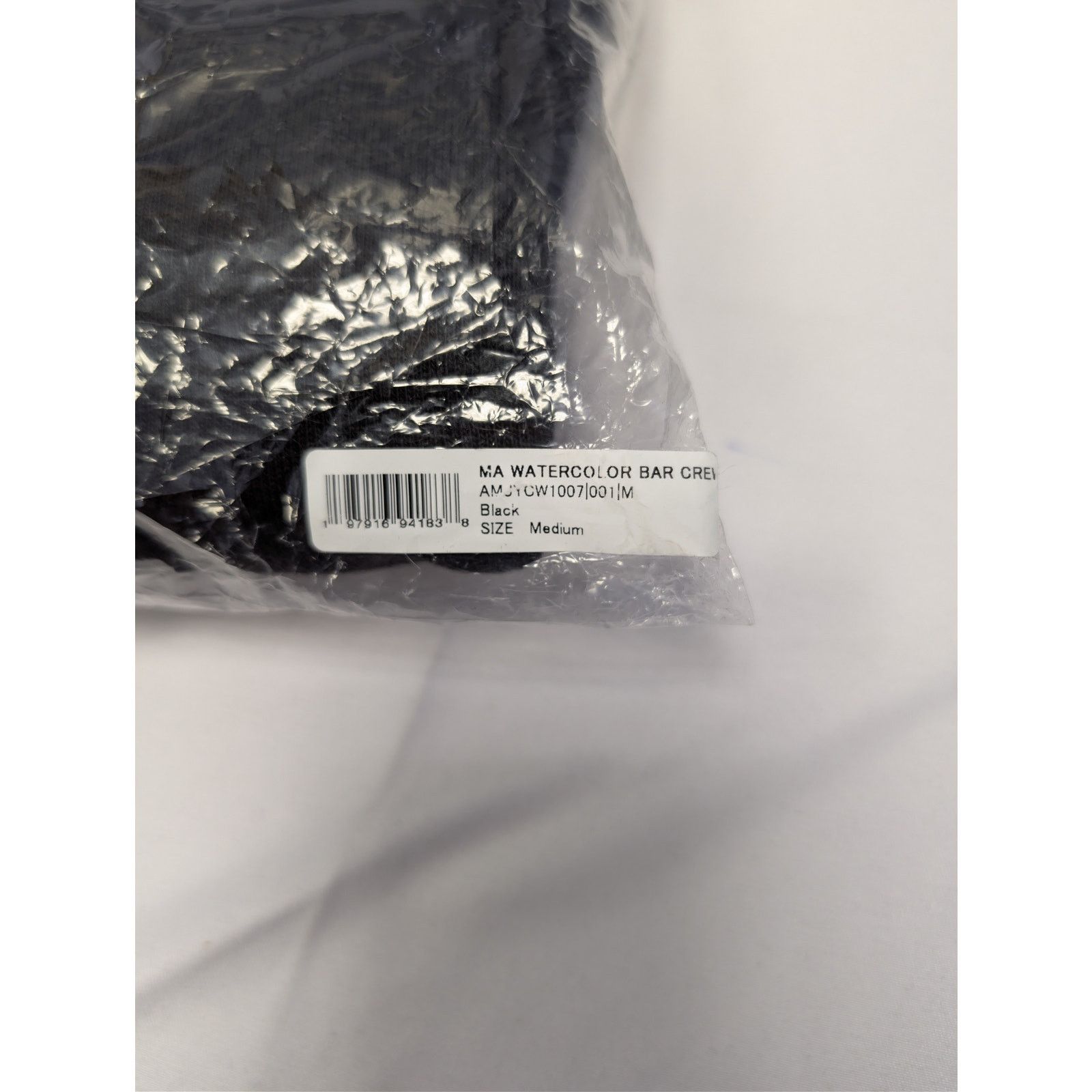 Amiri o1rshd1 MA Watercolor Bar Crewneck Sweatshirt in Black M Size US M / EU 48-50 / 2 - 21 Thumbnail