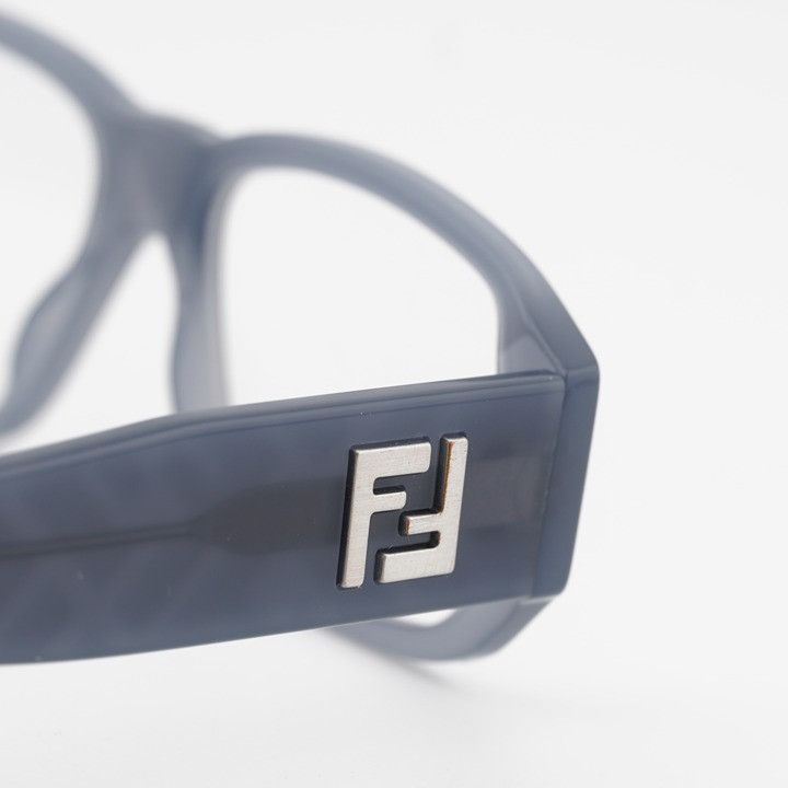 Fendi Fendi FE50115I 020 Eyeglasses Glossy Grey 54mm Rectangle Size ONE SIZE - 6 Thumbnail