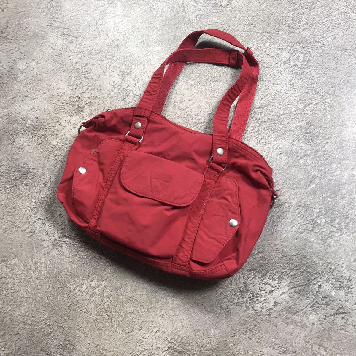 Vintage Vintage Y2K Red Crossbody Pocket Bag Streetwear Baggy OS Size ONE SIZE - 2 Thumbnail