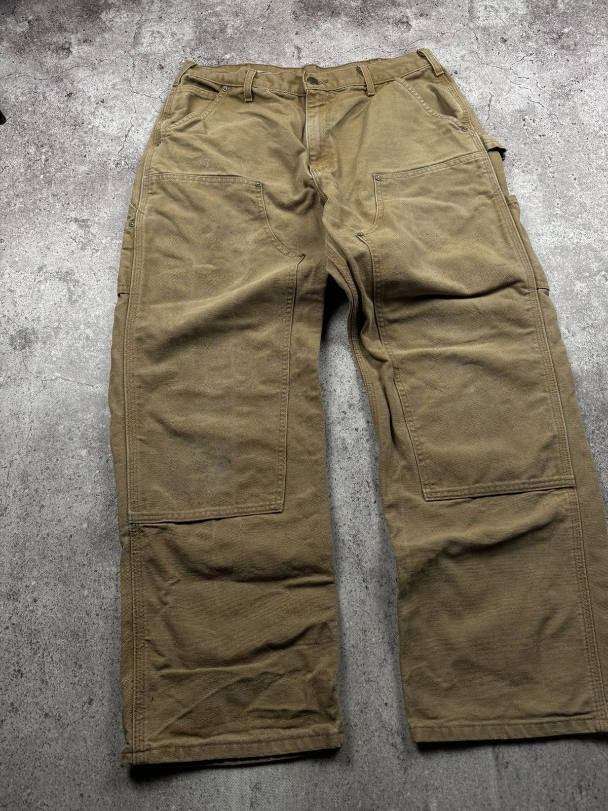 Carhartt 🟤Crazy Baggy Vintage Carhartt Double knee pants WorkWear🟤 Size US 36 / EU 52 - 5 Thumbnail
