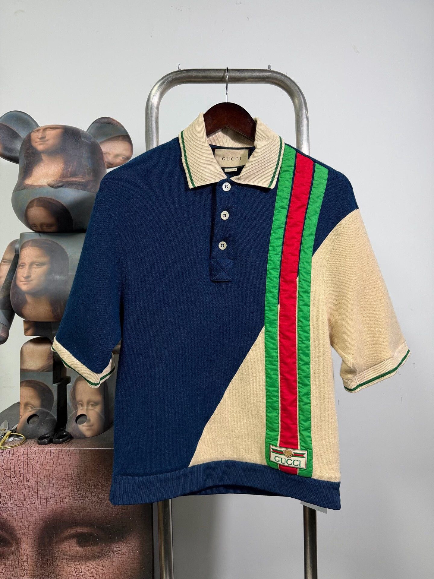 Gucci Gucci Patchwork Striped Polo xs Men Size US XS / EU 42 / 0 - 1 Thumbnail