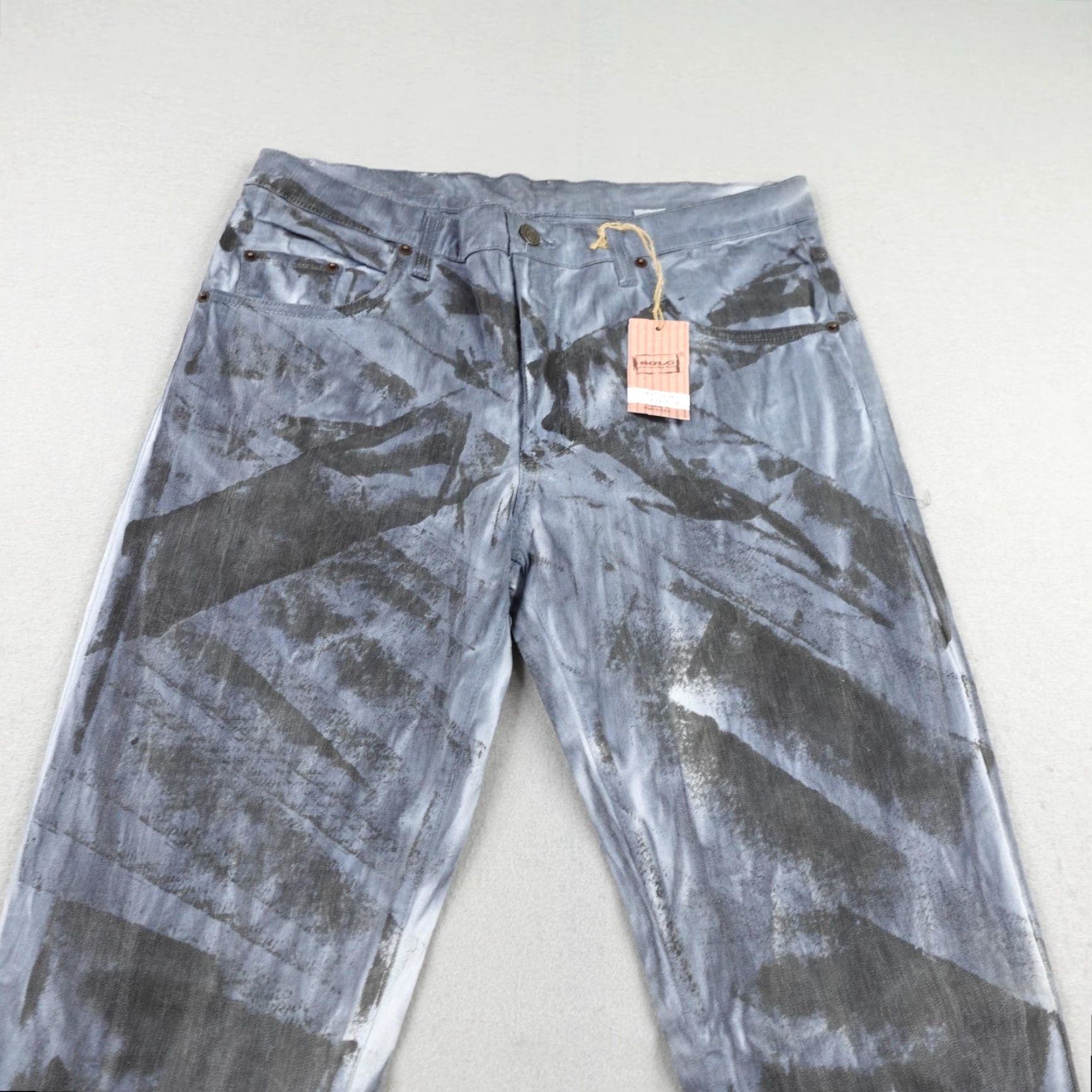 Vintage VINTAGE Solo Semore Jeans Mens 34 Blue Tie Dye Skinny Slim Fit Deadstock USA NEW Jeans Mens 34 Blue Tie Dye Skinny Slim Fit Deadstock USA NEW Size US 34 / EU 50 - 2 Thumbnail