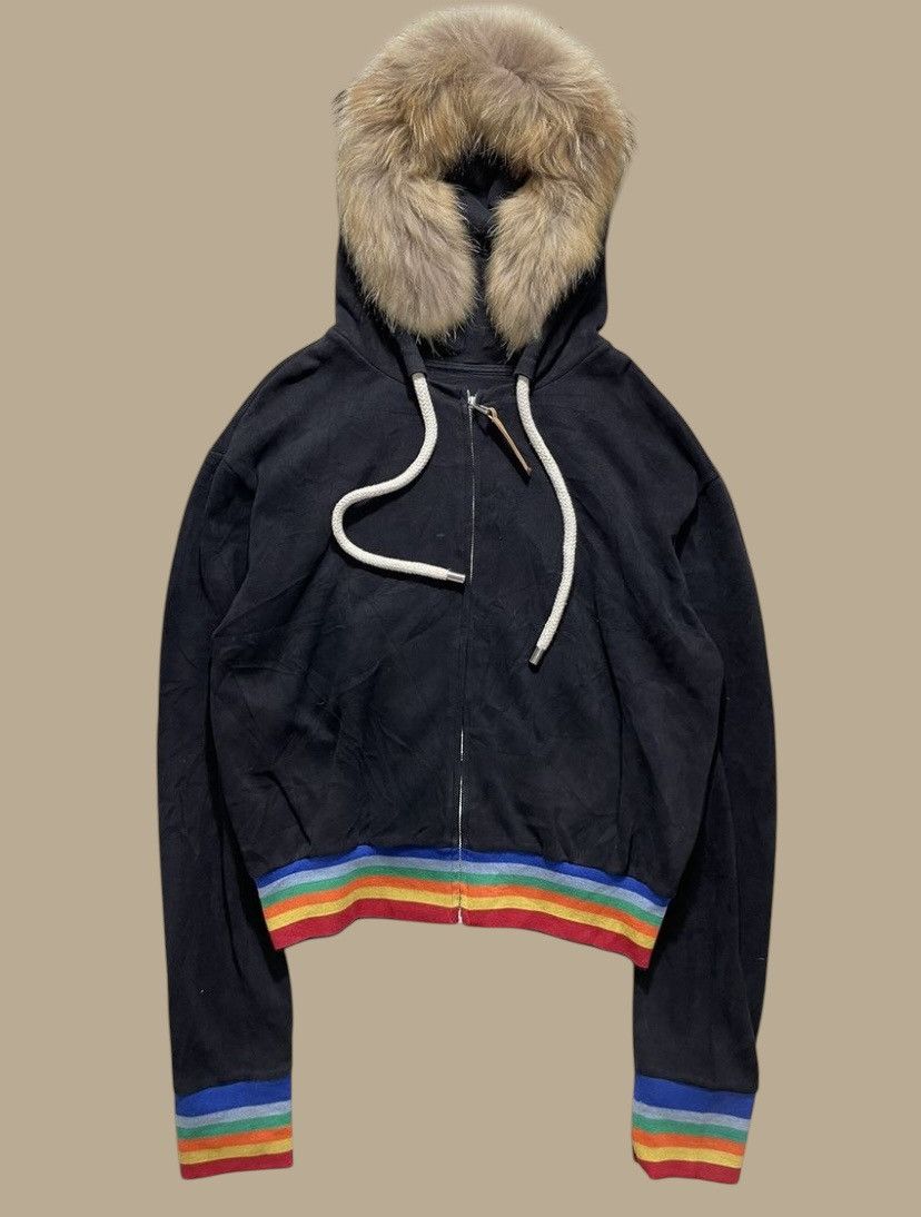 Lover LGB If Six Was Nine Style Faux Fur Zip Hoodie Jacket