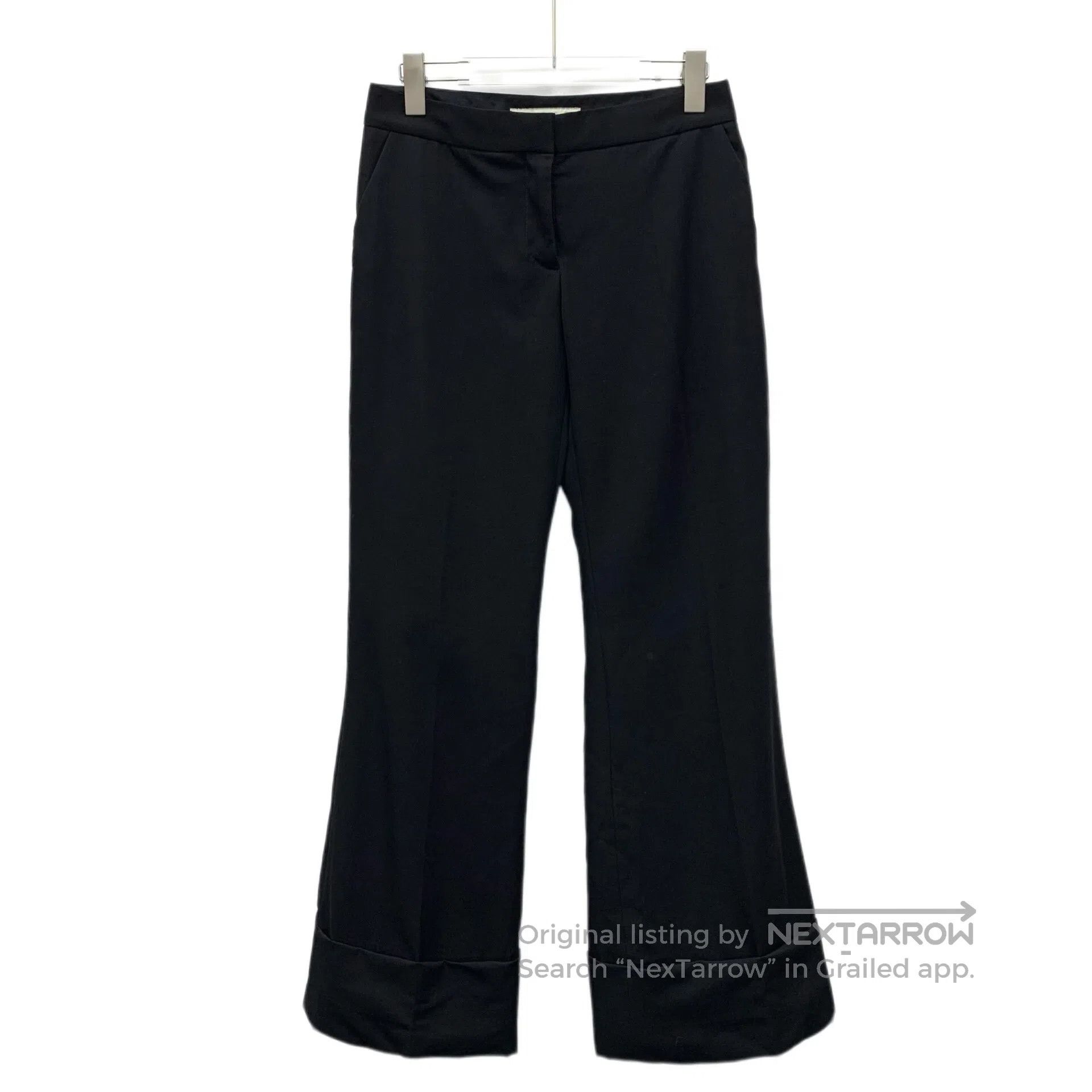 Stella McCartney Stella McCartney size M Black flare wool tailored long tro Size US 27 - 1 Thumbnail