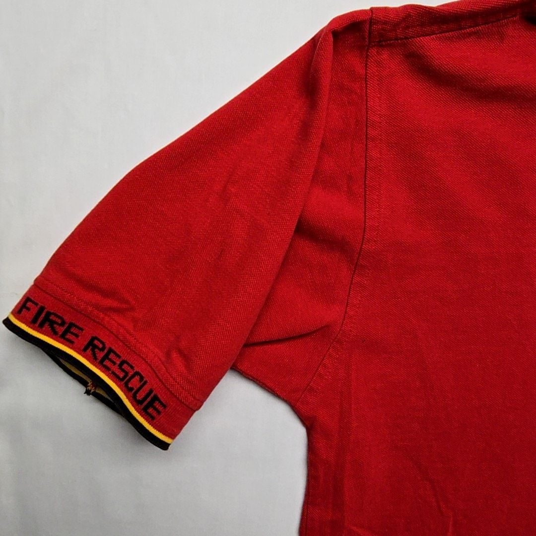 Vintage Vintage Fire Rescue Polo Fire Chief Embroidery XL Red 90s Size US XL / EU 56 / 4 - 5 Thumbnail