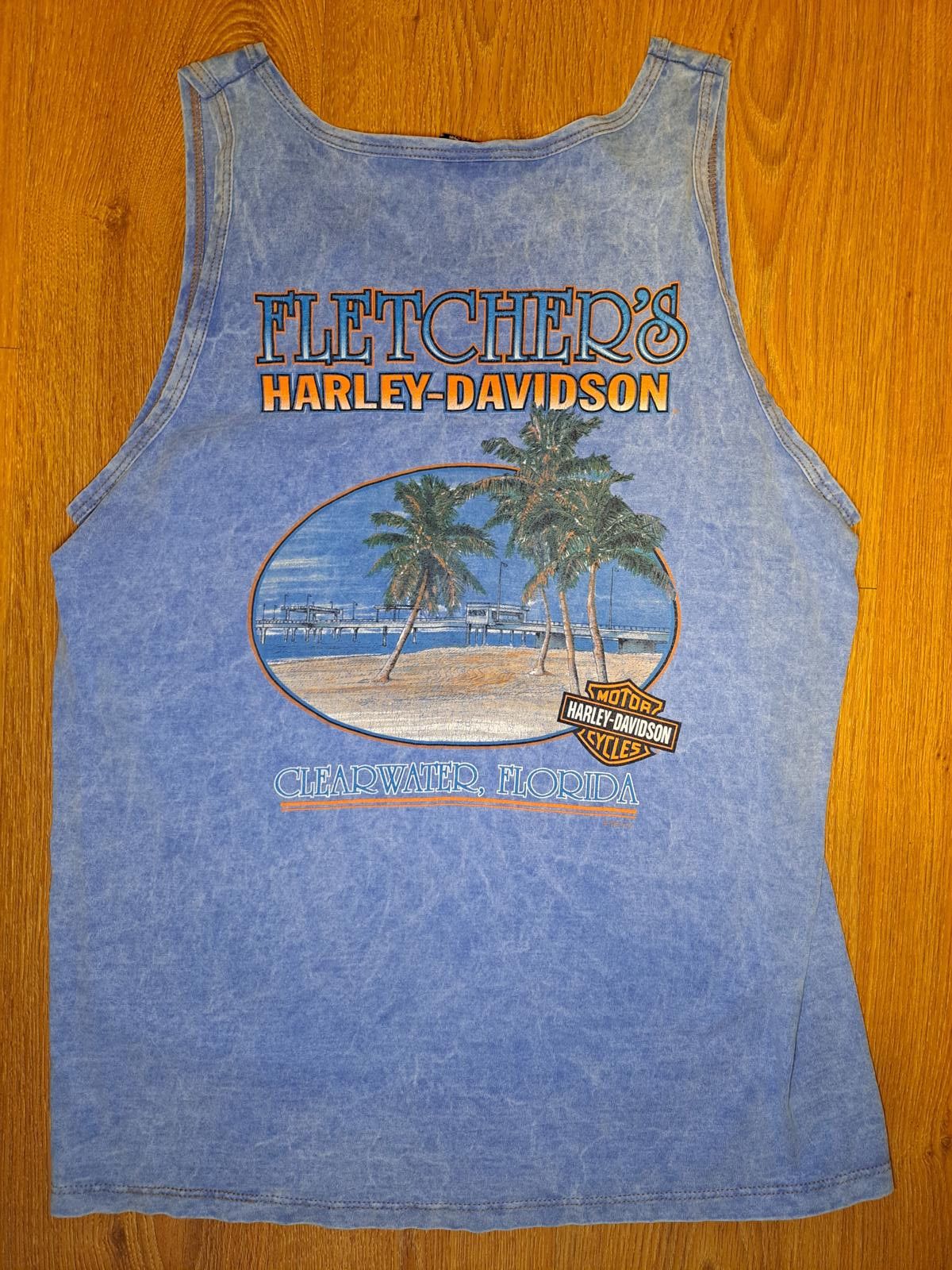 Harley Davidson Harley Davidson Tank Top Shirt Mens Large Blue Patriotic Size US L / EU 52-54 / 3 - 5 Thumbnail
