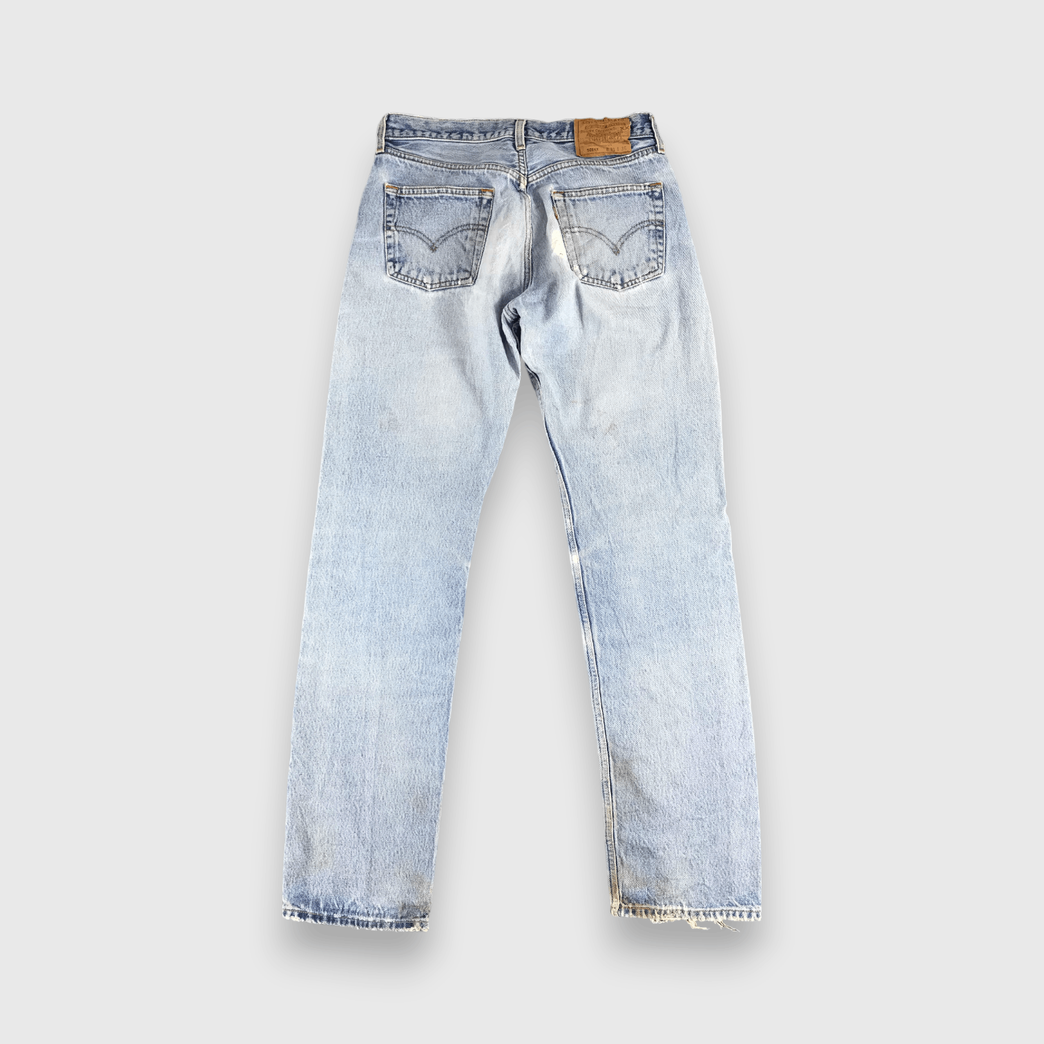 Levi's Vintage Levis 501xx Jeans Faded Blue Distressed Denim -J407 Size US 30 / EU 46 - 2 Thumbnail