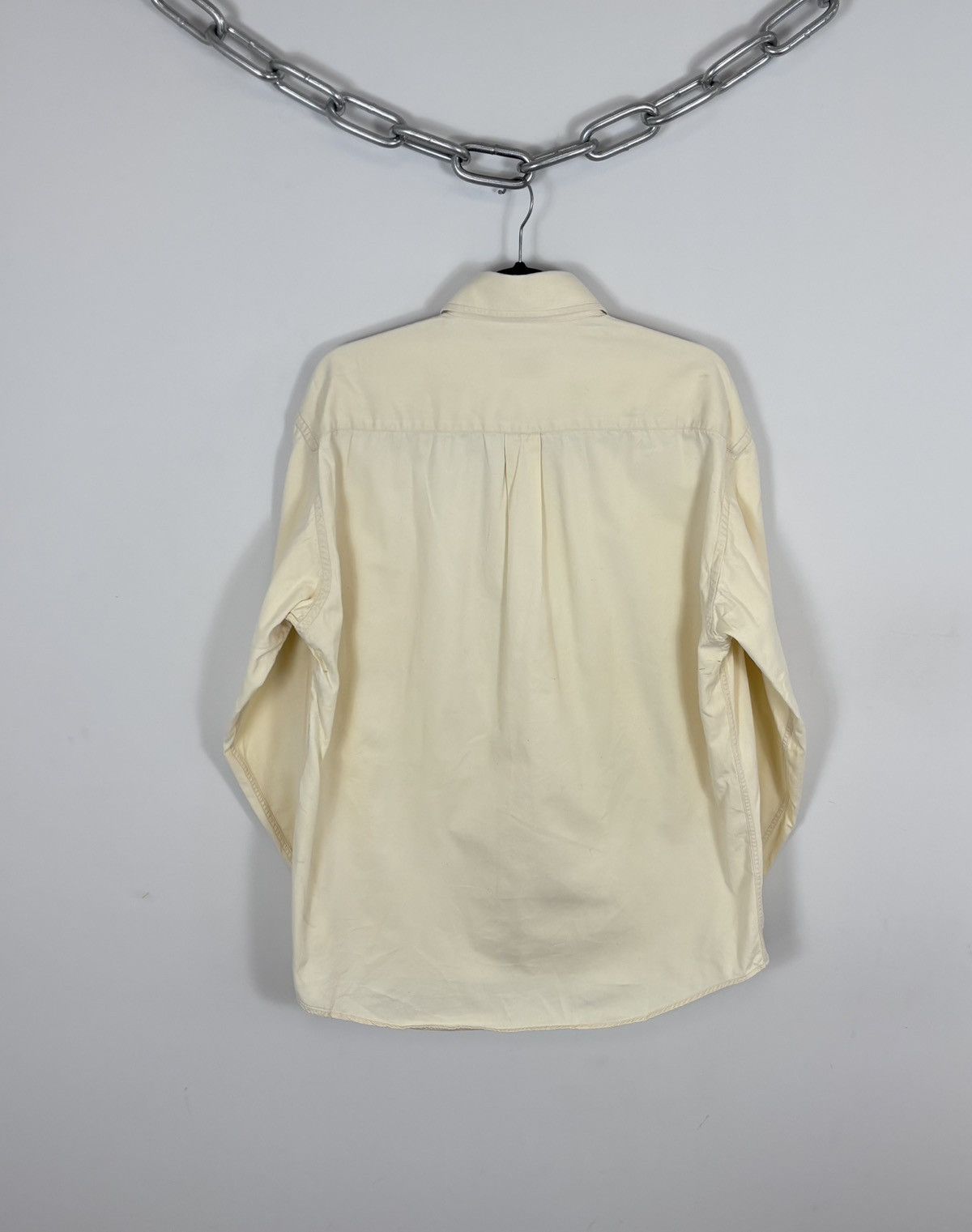 Avirex Vintage Avirex USA Ivory Yellow Button Up Long Sleeve Shirt Size US L / EU 52-54 / 3 - 15 Thumbnail