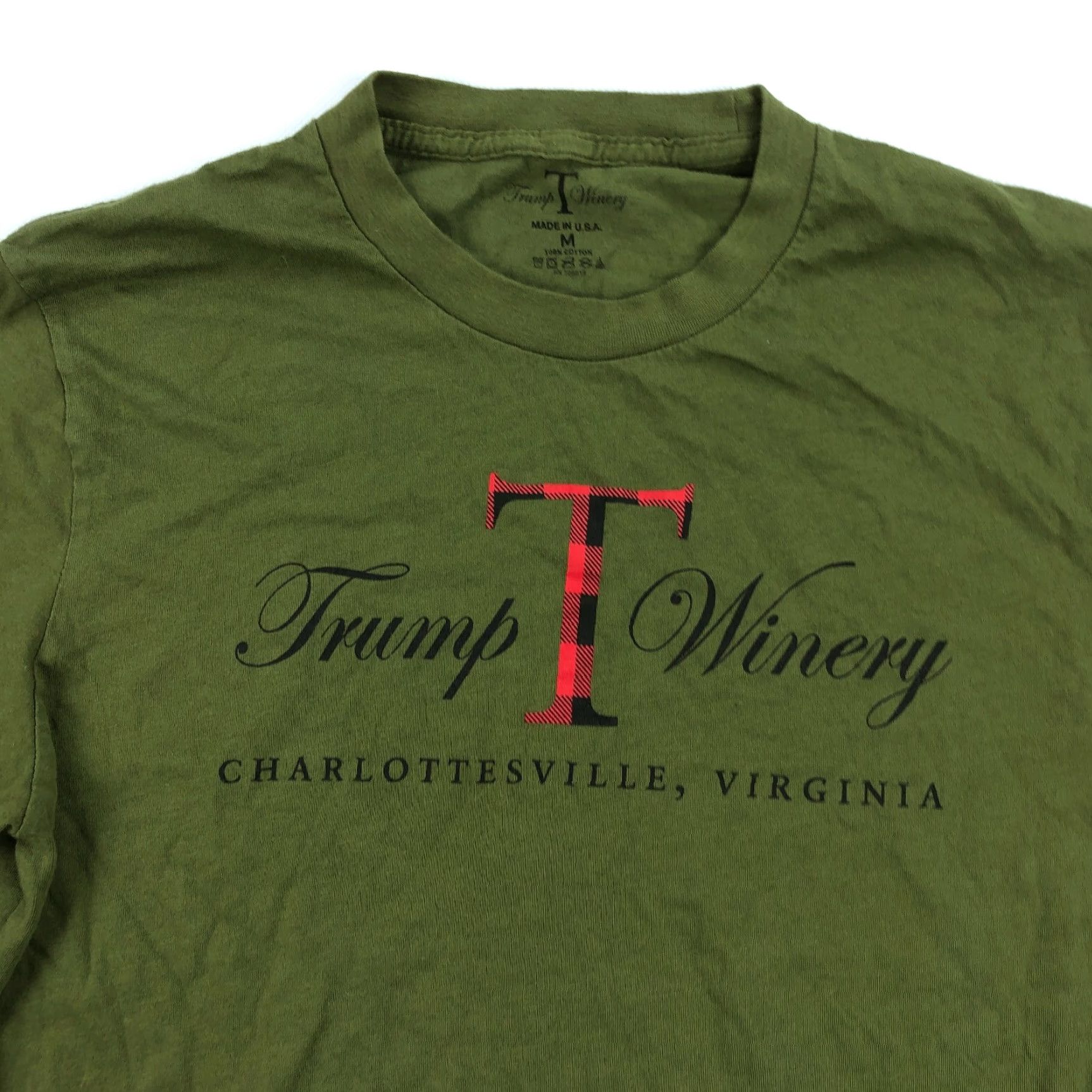 Vintage Trump Winery T-Shirt Adult Medium Green Long Sleeve Tee Size US M / EU 48-50 / 2 - 2 Thumbnail