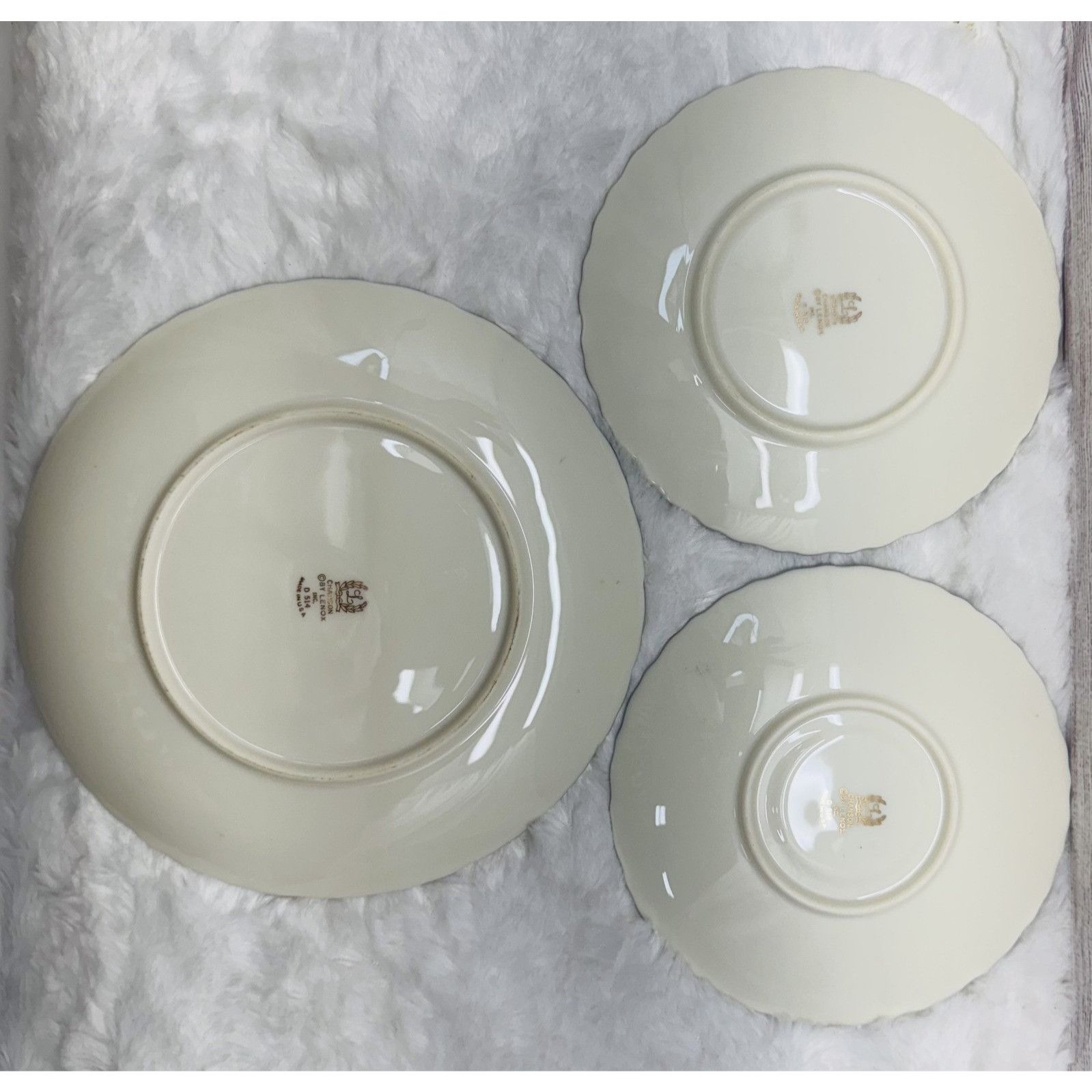 Other LENOX CHANSON D 514 Dinnerware Replacements Vintage 3 Pc (8 Size ONE SIZE - 3 Thumbnail