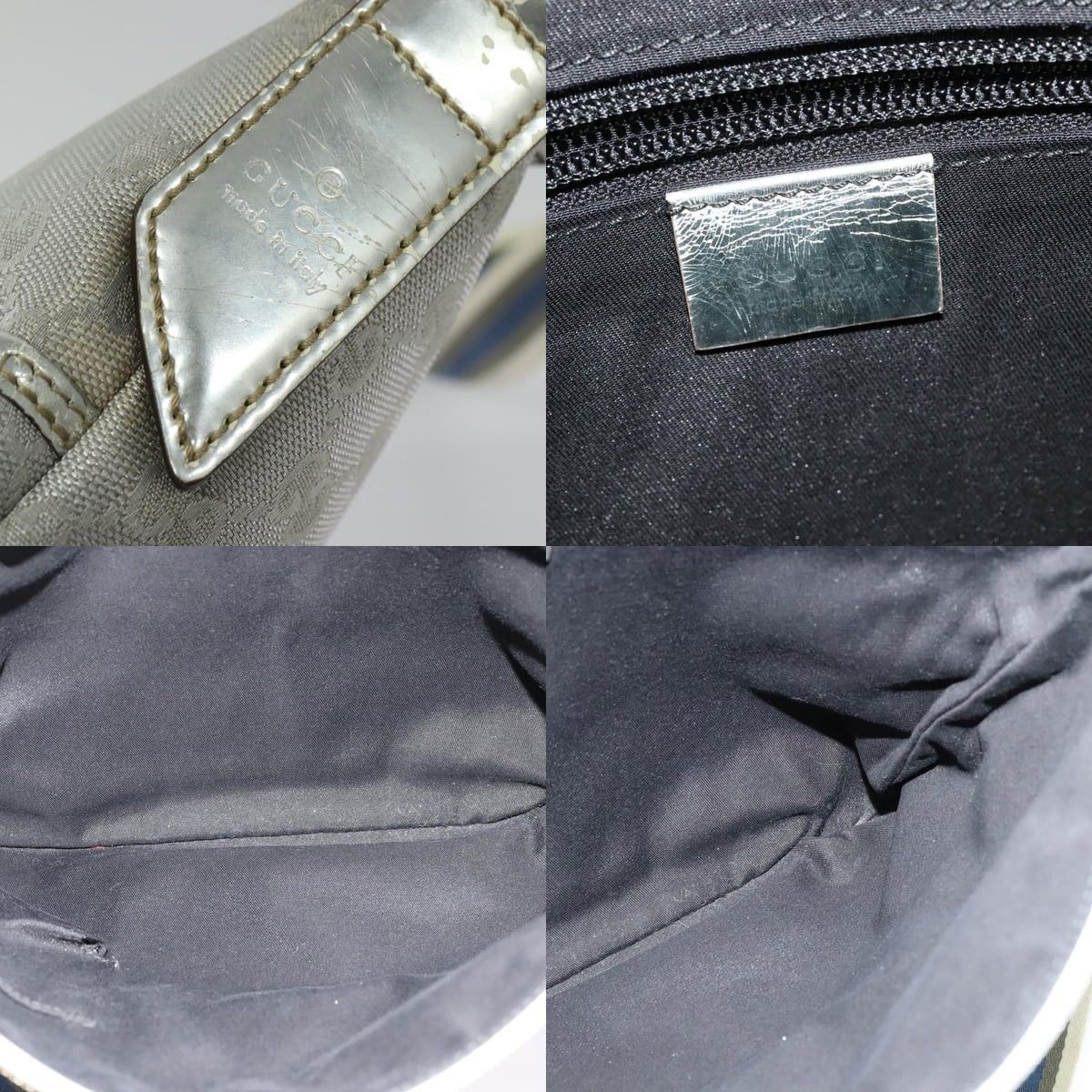 Gucci GUCCI GG Canvas Shoulder Bag Silver Size ONE SIZE - 11 Thumbnail