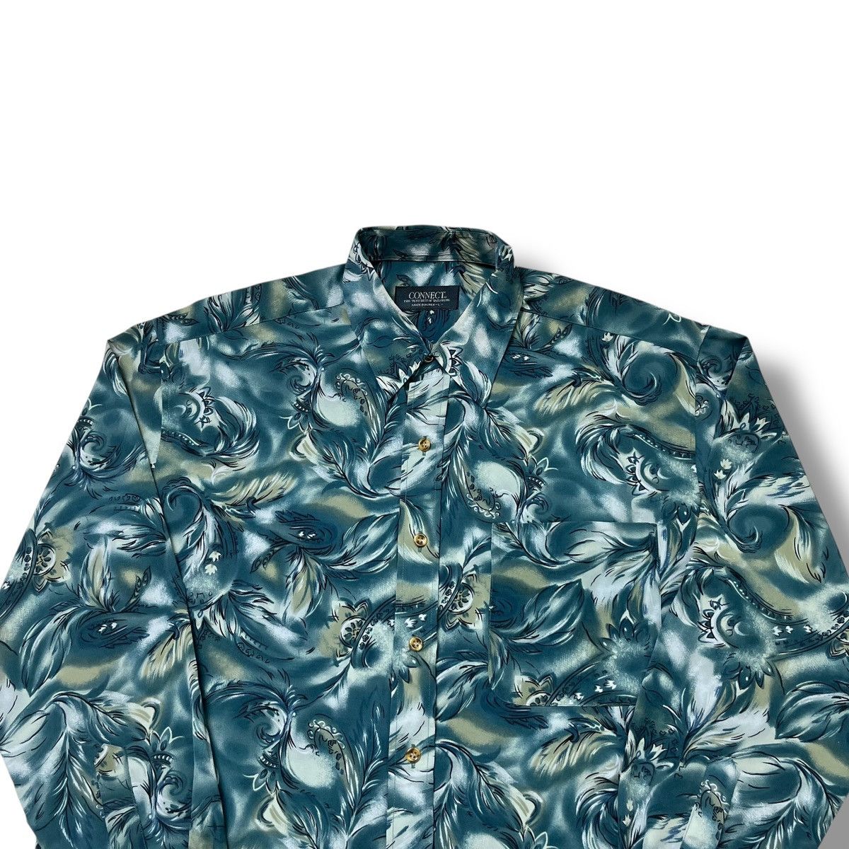 Kapital CONNECT Baroque Print Long Sleeve Shirt| issey miyake style Size US L / EU 52-54 / 3 - 3 Thumbnail