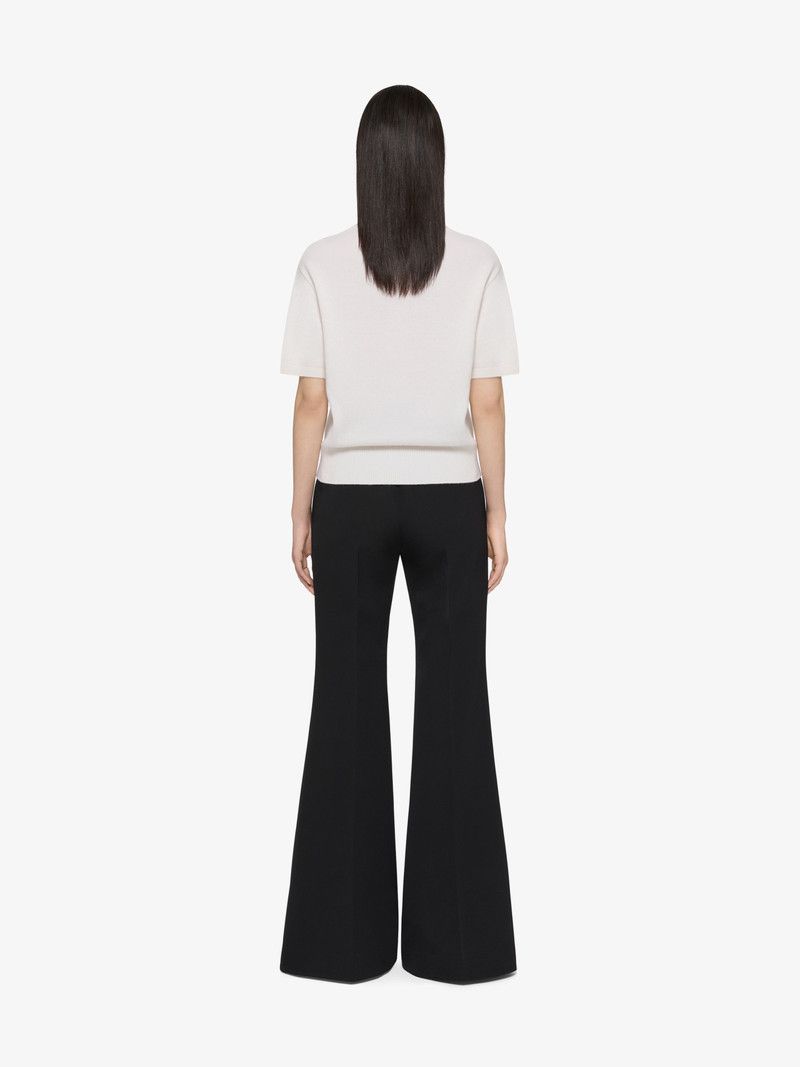 Givenchy o1w1db10326 Short Sleeves 4G Crewneck Sweater in Ivory Size L / US 10 / IT 46 - 3 Thumbnail
