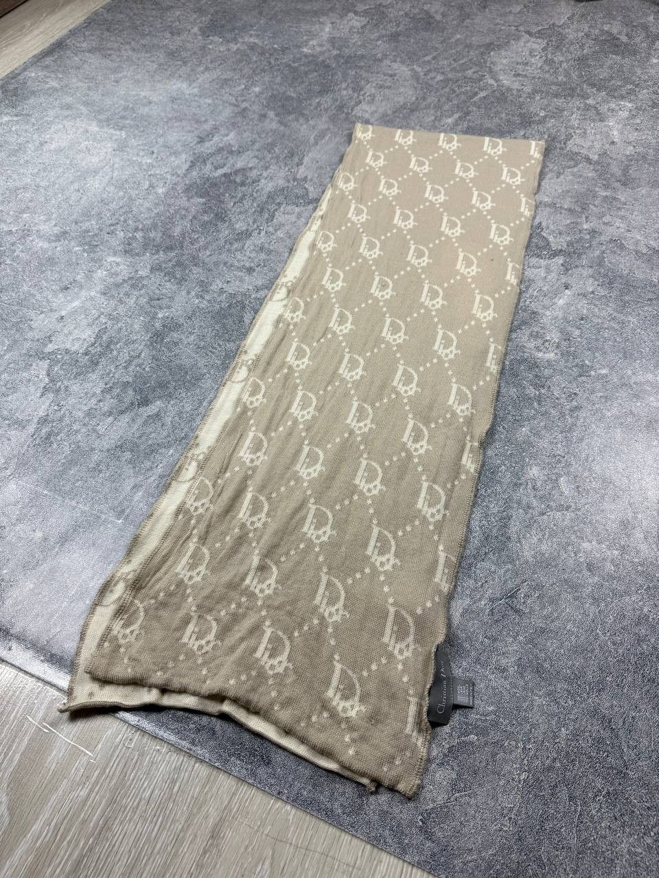 Christian Dior Monsieur Authentic Christian Dior Wool Monogram Scarf Size ONE SIZE - 11 Thumbnail