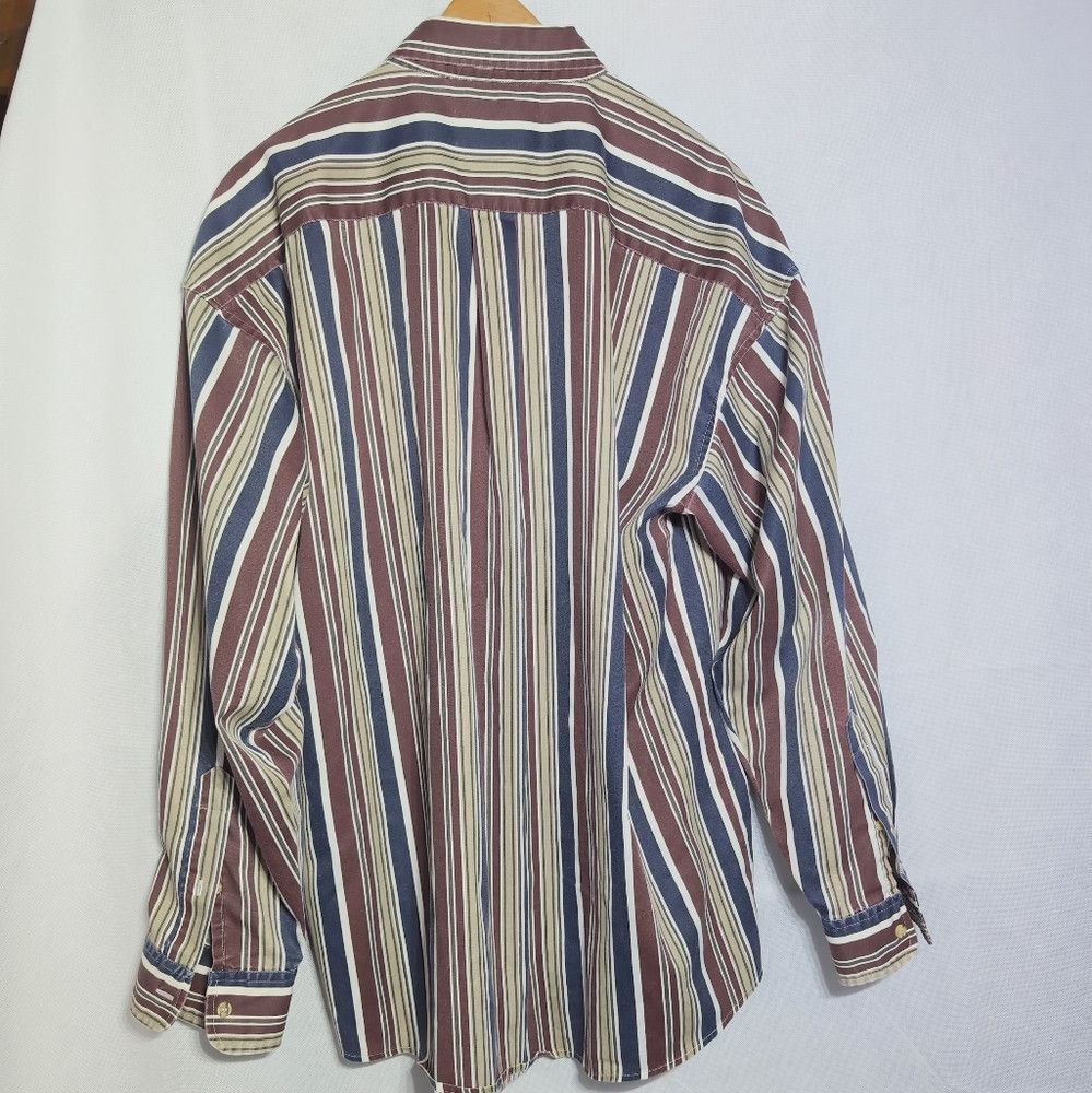 Designer Reed St James Loafers sz XL Men's Striped Shirt - Multicolo Size US XL / EU 56 / 4 - 3 Thumbnail