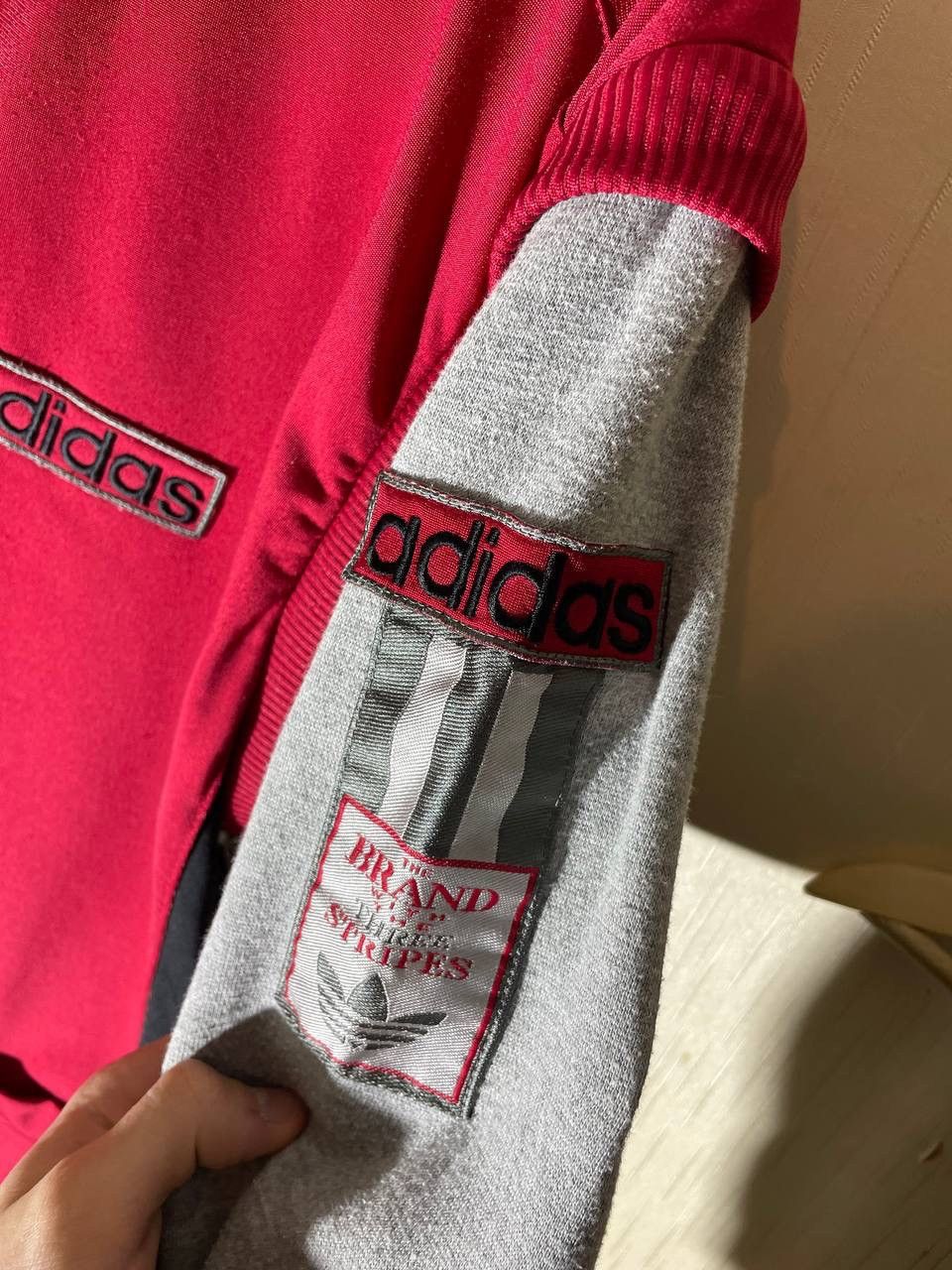 Adidas × Vintage Adidas Vintage 00s Patch Zip Up Hoodie Size US M / EU 48-50 / 2 - 6 Thumbnail