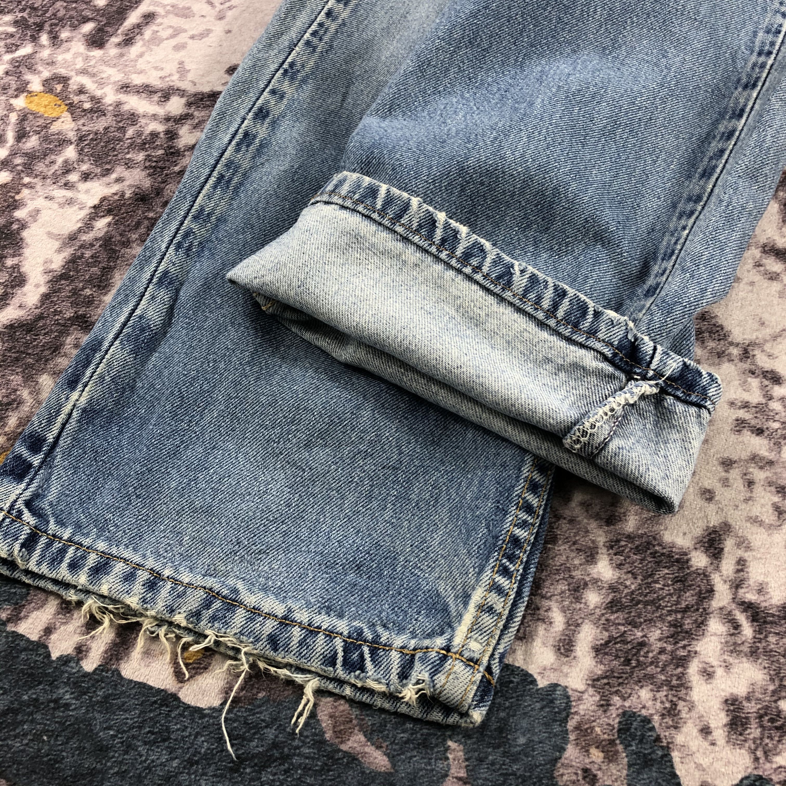 Levi's × Vintage Vintage 90s Ripped Levis 505 Jeans-JM2451 Size US 34 / EU 50 - 9 Thumbnail