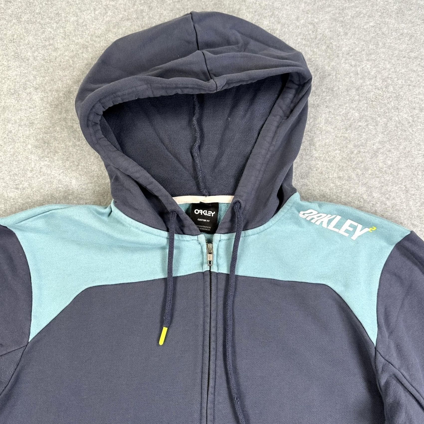 Oakley Oakley Hoodie Mens L Blue Full Zip Fleece Racing Team Graphic Sweatshirt Size US L / EU 52-54 / 3 - 2 Thumbnail