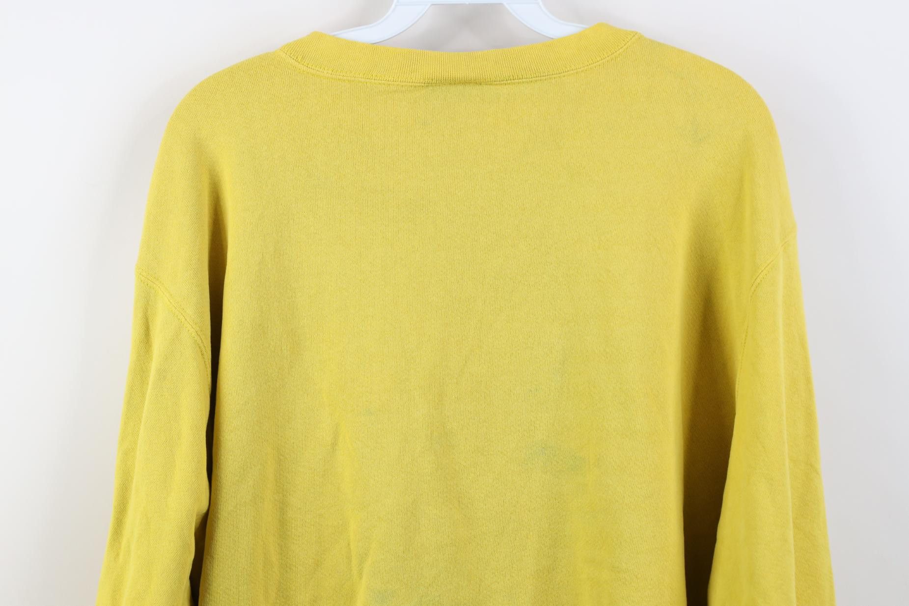 Nike Vintage 90s Y2K Nike Mini Swoosh Sweatshirt Banana Yellow Size US L / EU 52-54 / 3 - 16 Thumbnail