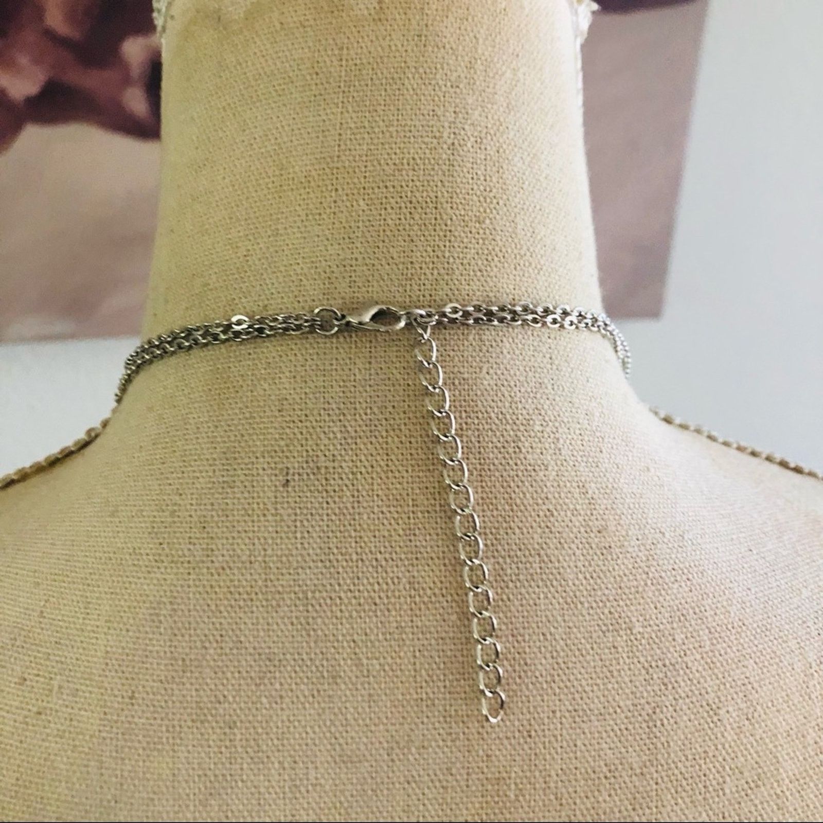 Jewelry Elegant double strand beaded chain necklace Size ONE SIZE - 6 Thumbnail