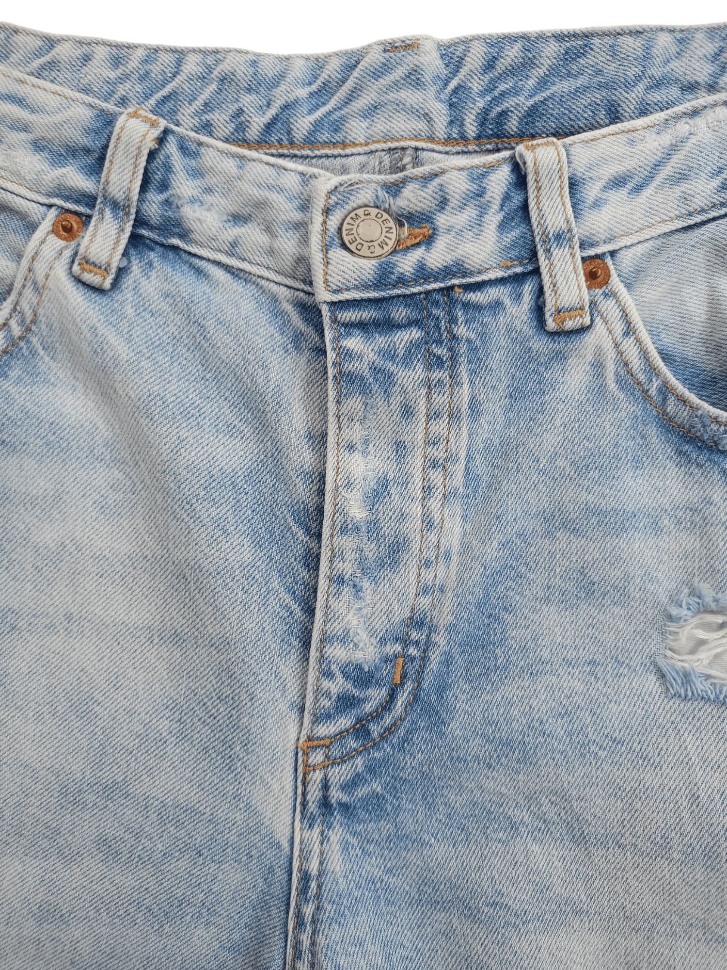 H&M & DENIM by H&M Boyfriend Distressed Streetwear Size 28" / US 6 / IT 42 - 5 Thumbnail