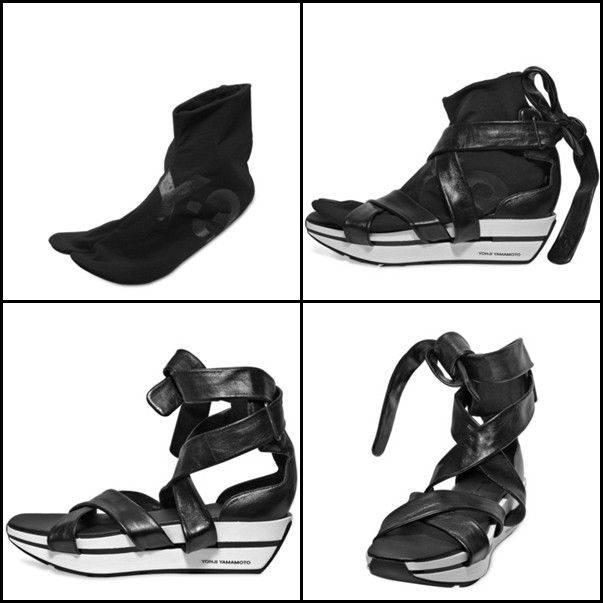 Adidas × Y-3 × Yohji Yamamoto RARE Adidas Y-3 Tabi Wedge Heel Sandal Size US 7 / IT 37 - 3 Thumbnail