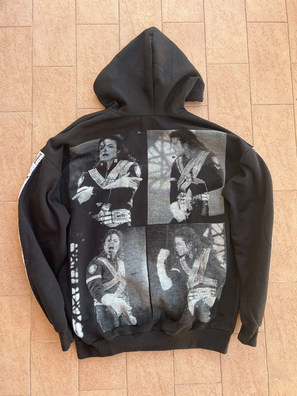 Band Tees × Michael Jackson × Vintage Vintage 90s Michael Jackson Tour Rap Hoodie Size US L / EU 52-54 / 3 - 2 Thumbnail