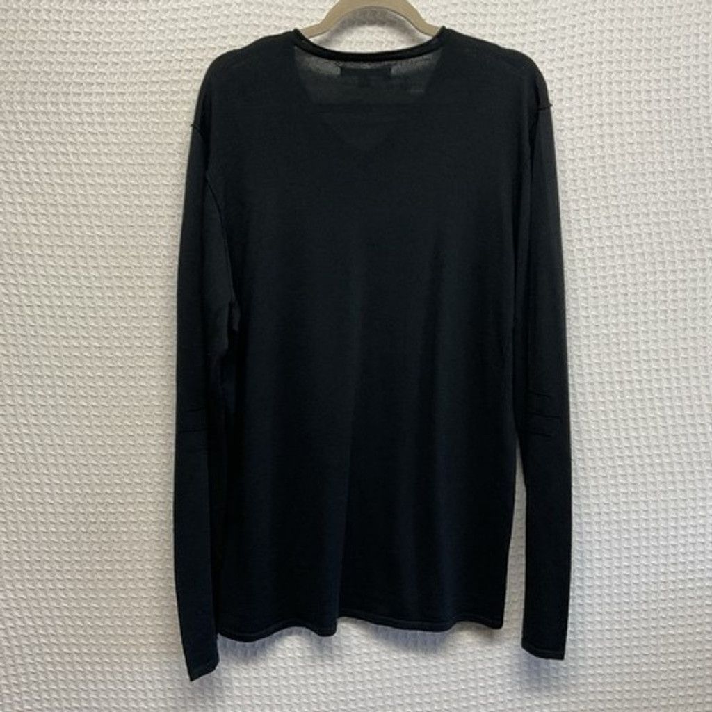 John Varvatos John Varvatos Black Wool Blend VNeck Sweater Pullover Men XL Size US XL / EU 56 / 4 - 10 Thumbnail