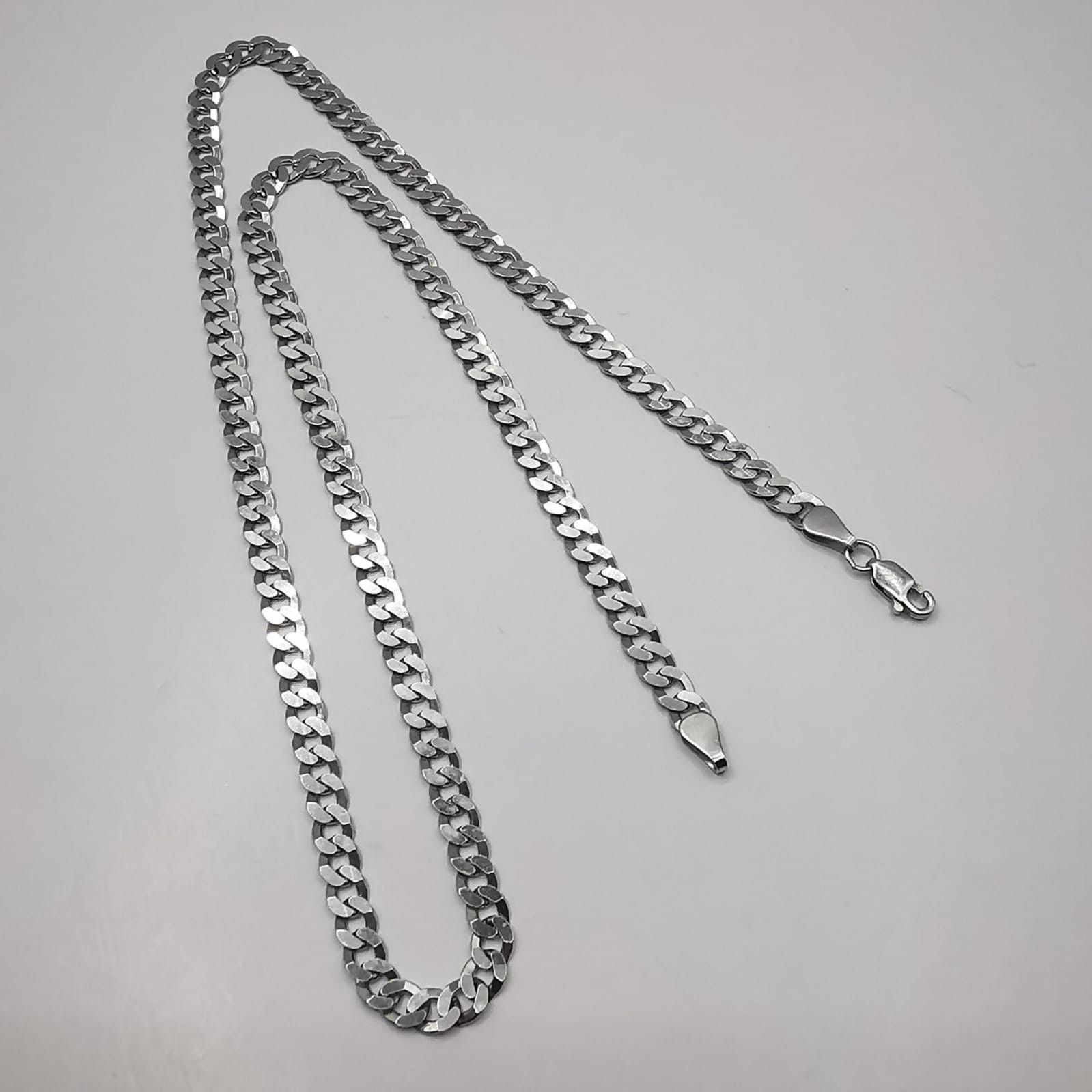 Sterling Silver Vintage Beautiful Jewelry Chain,925 Sterling Silver 18,41g Size ONE SIZE - 2 Thumbnail