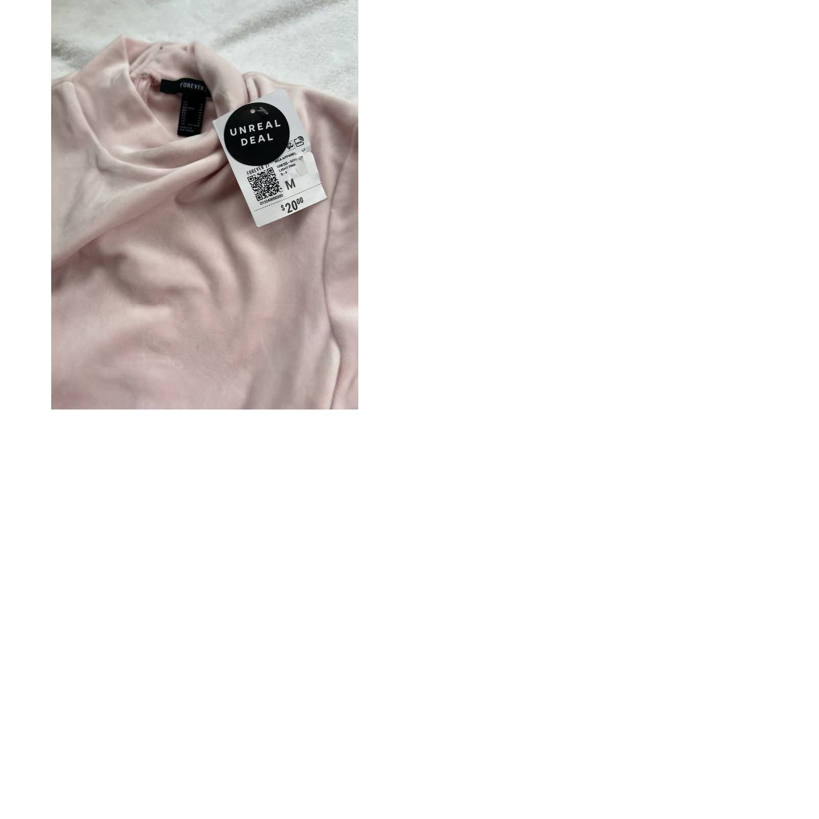 Forever 21 FOREVER 21 Light Pink Velvet Turtleneck Mini Dress Long Sleeve M NWT Women Size M / US 6-8 / IT 42-44 - 9 Thumbnail
