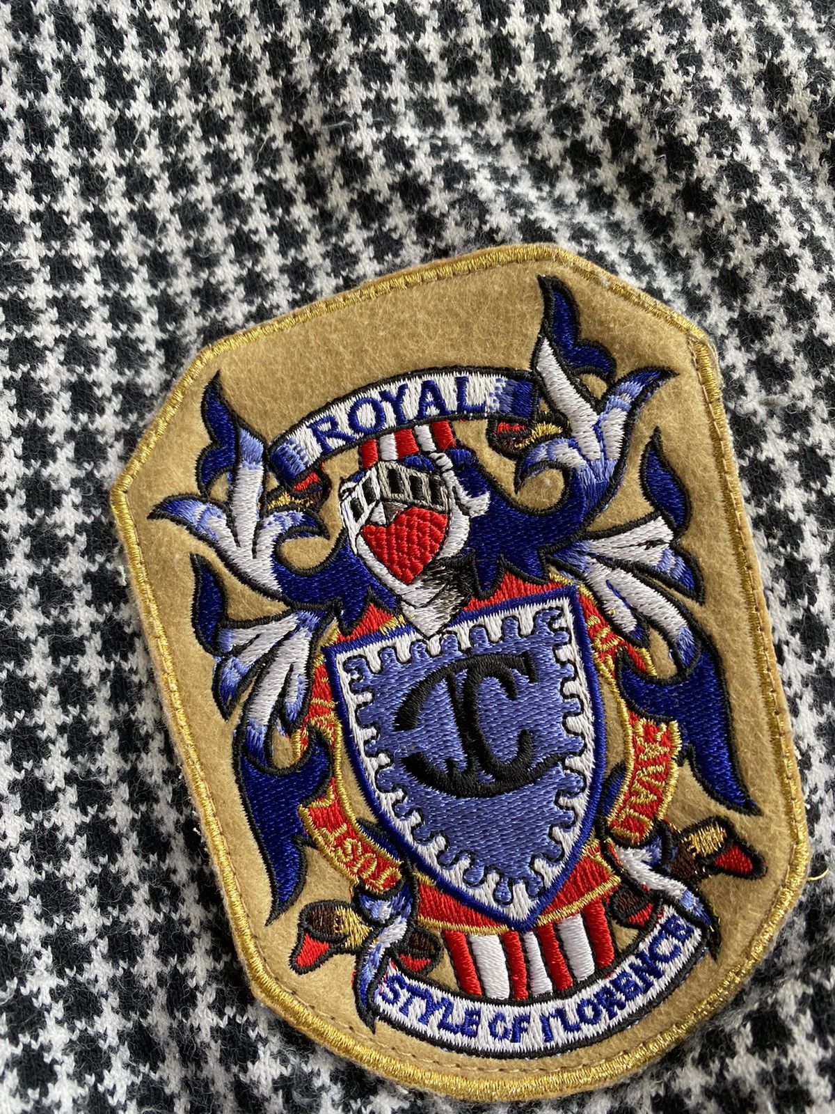 Just Cavalli Just Cavalli V-neck royal Cashmere college sweater Size US XXL / EU 58 / 5 - 5 Thumbnail