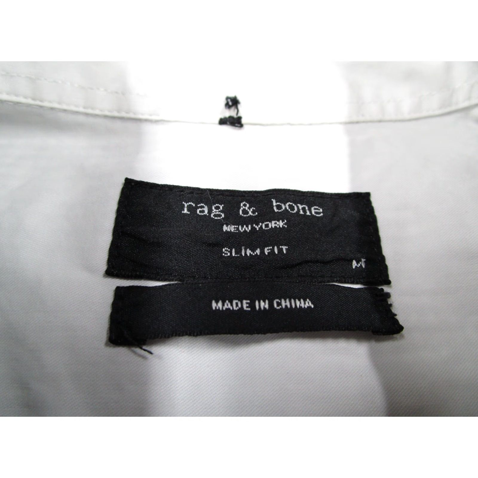 Rag & Bone rag & bone Button-Up Shirt Mens Large Slim Fit Black Check Long Sleeve Machine Washable Size US L / EU 52-54 / 3 - 3 Thumbnail