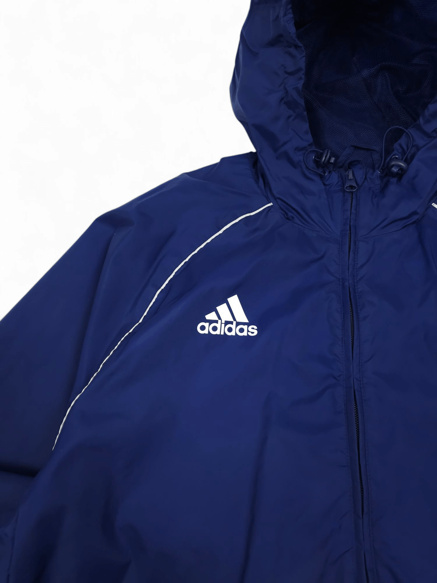 Adidas 💎 Vintage Y2K Adidas Navy Track Light Jacket Windbreaker Size US XL / EU 56 / 4 - 3 Thumbnail