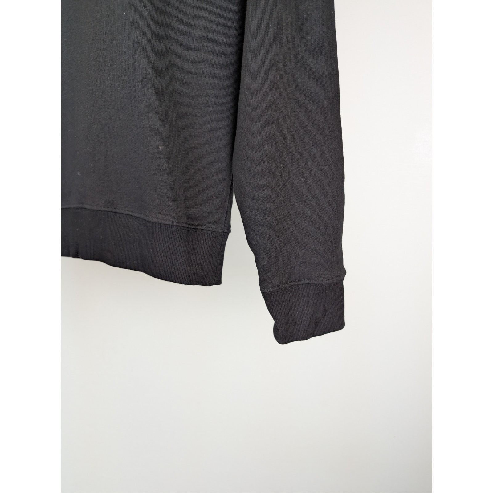 Saint Laurent Paris o1rshd1 CC20 cotton crewneck sweatshirt with lamb leather Size US M / EU 48-50 / 2 - 5 Thumbnail
