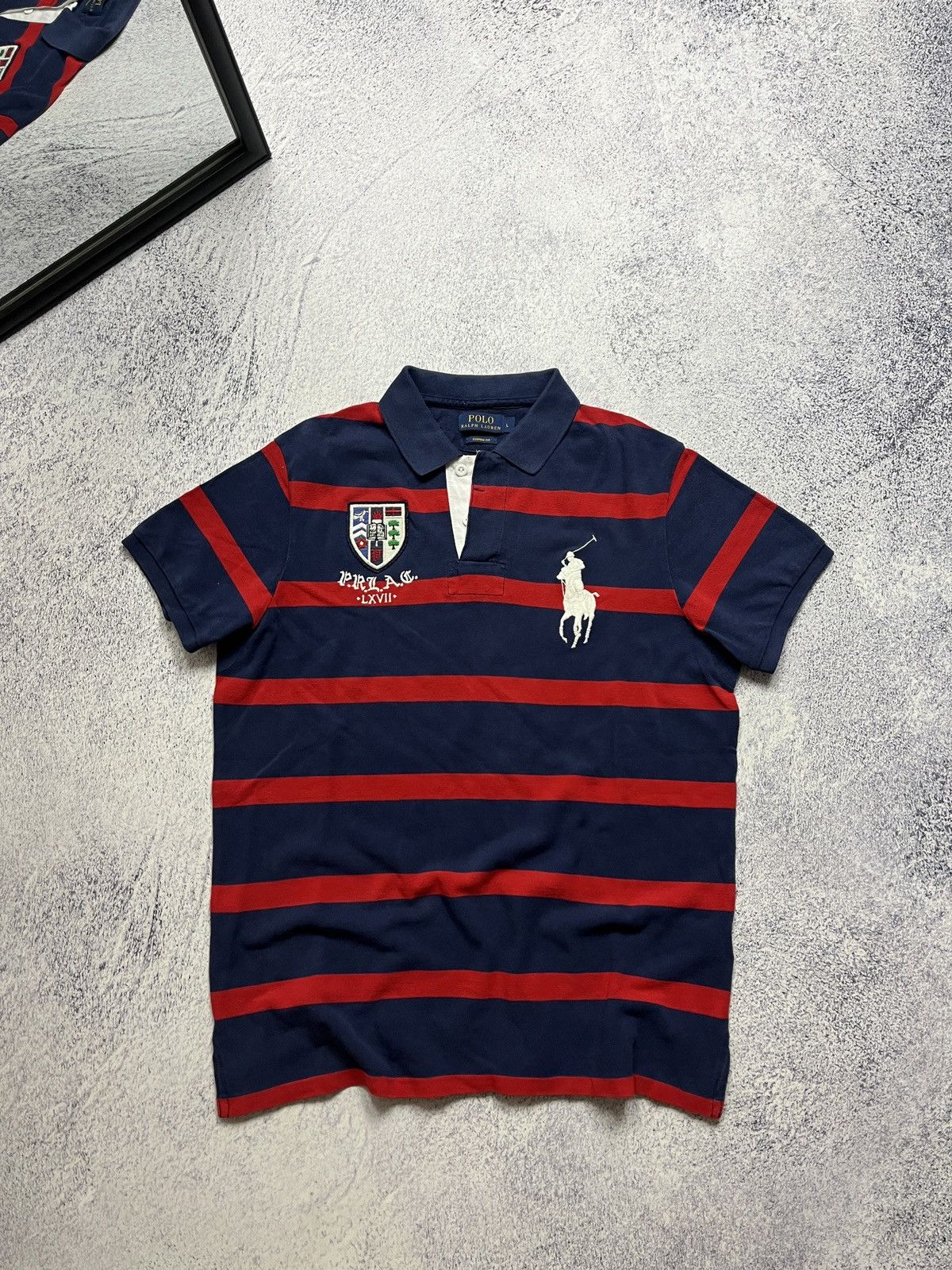 Vintage Polo Ralph Lauren Rugby Polo Shirt PRLAC Big Pony