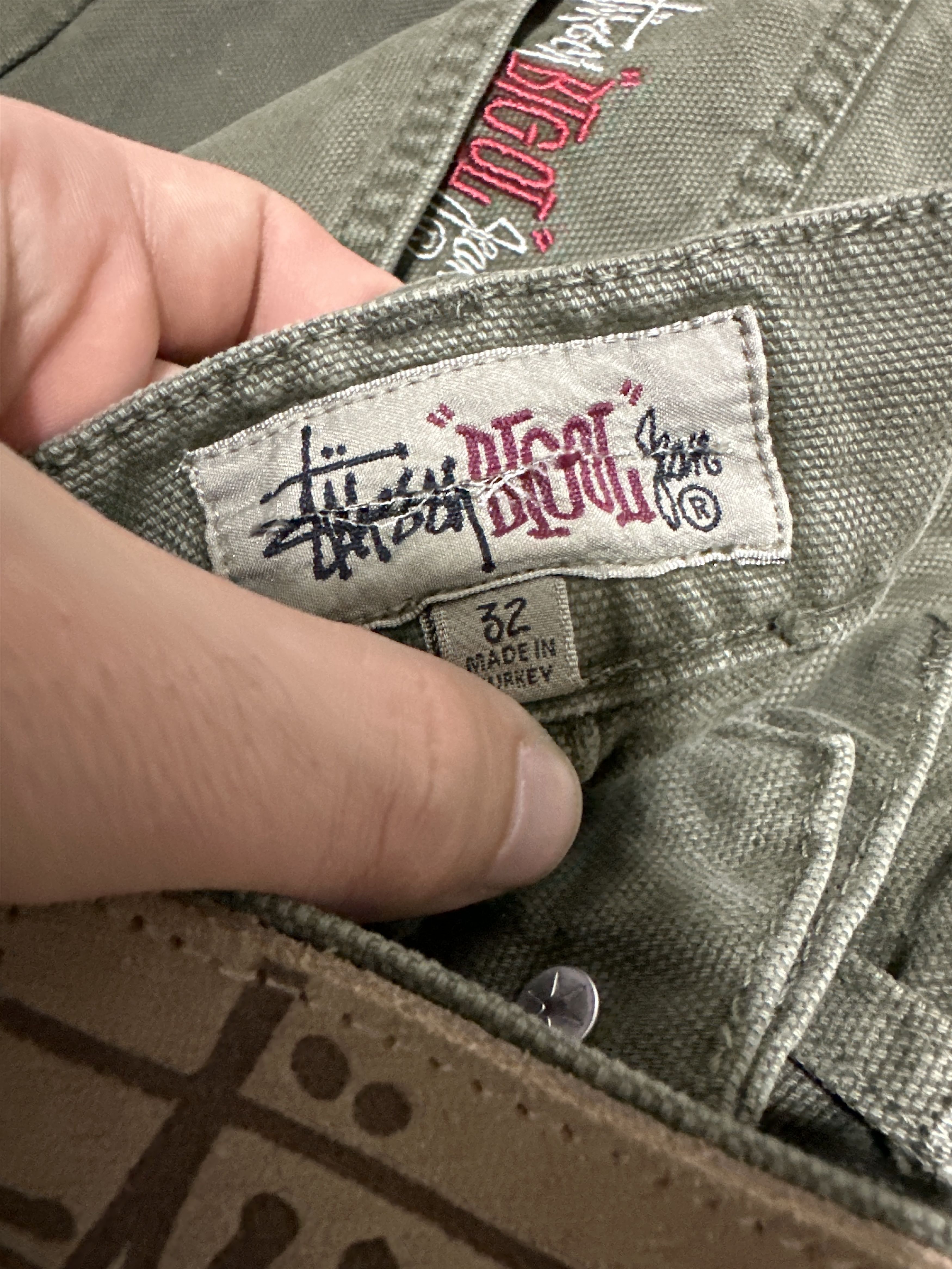 Stussy Stussy Big Ol Jean Olive Drab Size 32 Size US 32 / EU 48 - 6 Thumbnail
