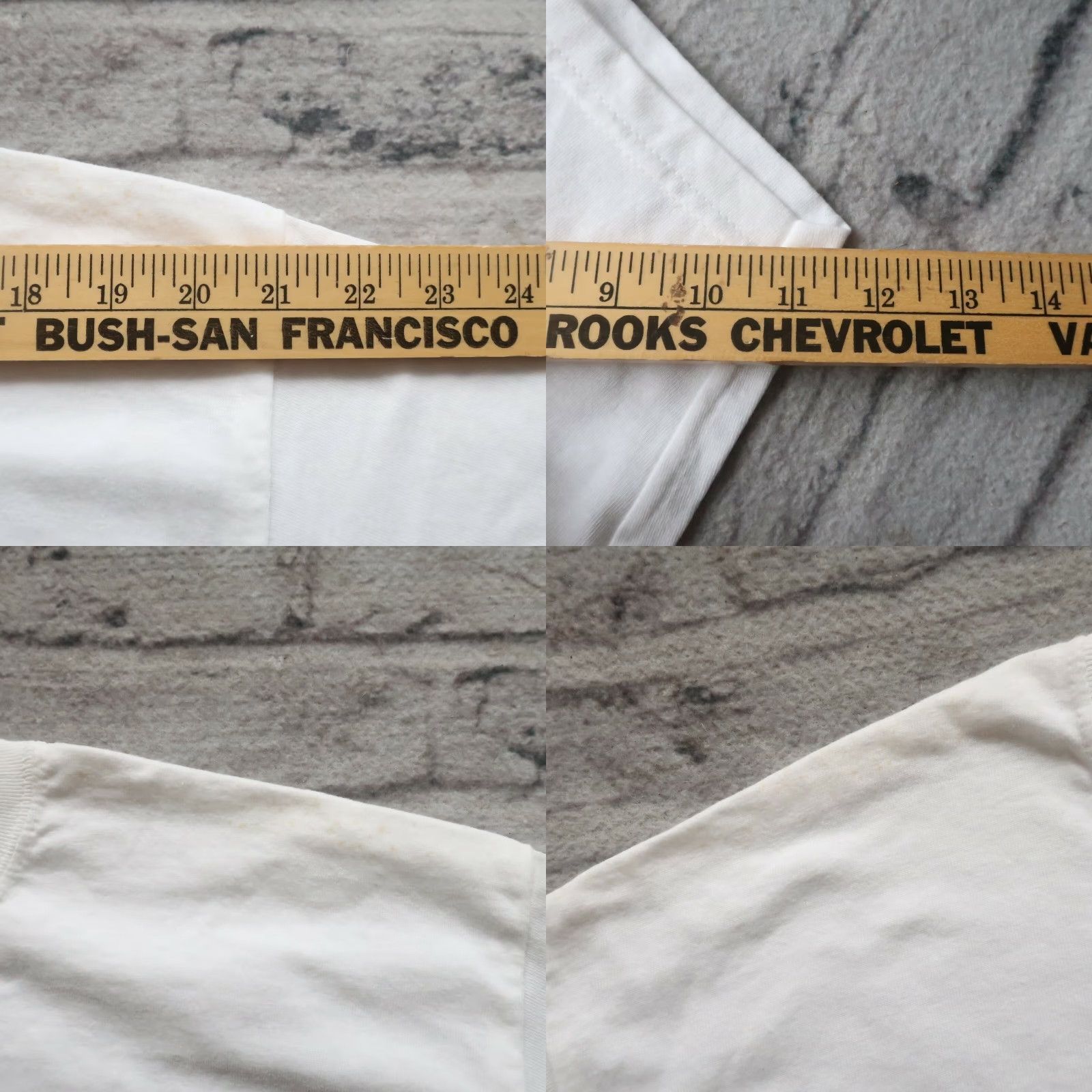 Gildan Vintage Gildan T-Shirt Large White Deadstock Many Faces Acid Tshirt Mens XS? Size US L / EU 52-54 / 3 - 8 Thumbnail