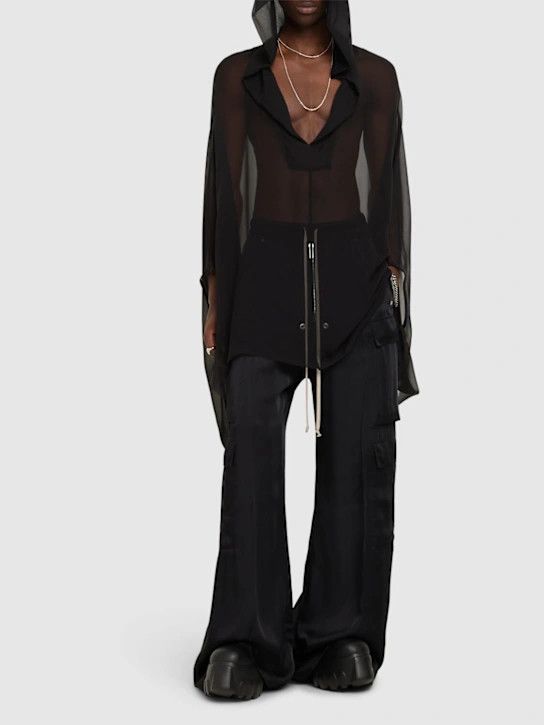 Rick Owens o1lsvrm0425 Cargo Belas Pants in Black Size US 30 / EU 46 - 3 Thumbnail