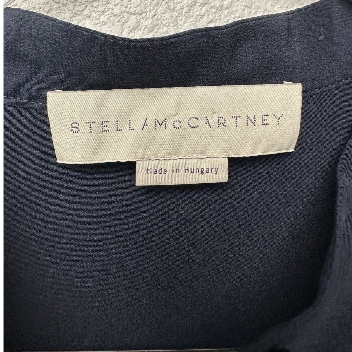 Stella McCartney Stella McCartney Blouse Black/Taupe Womens US L 100% Silk Size L / US 10 / IT 46 - 7 Thumbnail