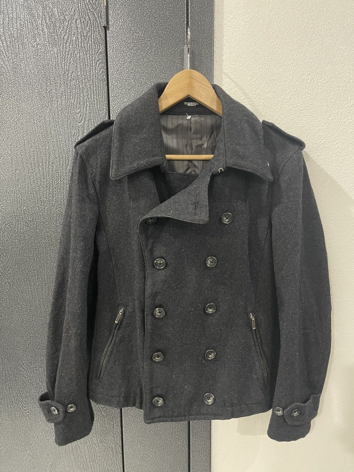 Tornado Mart Tornado Mart Wool Double Breasted Peacoat Size US S / EU 44-46 / 1 - 1 Thumbnail