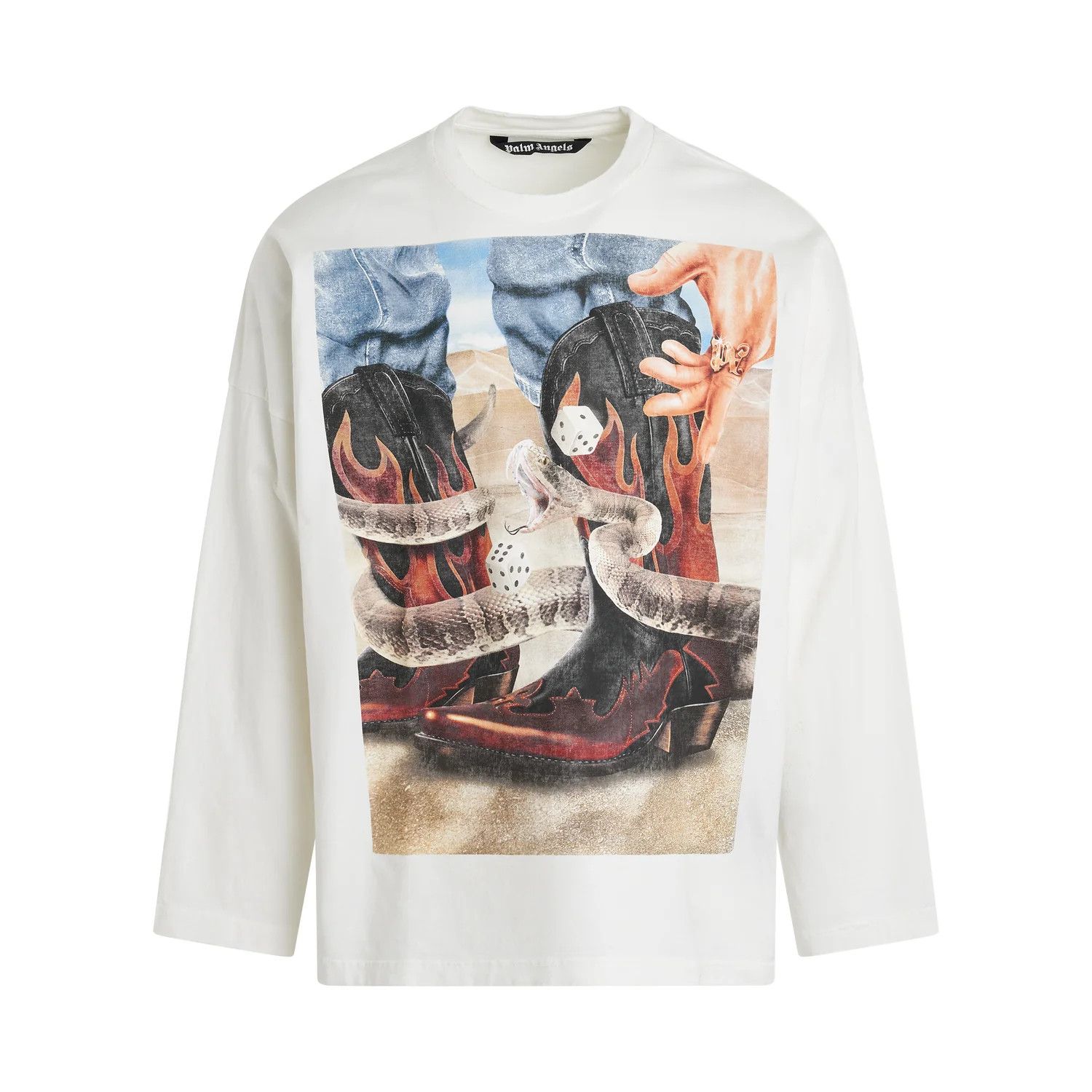 Palm Angels o1mris0824 T- Shirt in White Size US M / EU 48-50 / 2 - 1 Thumbnail
