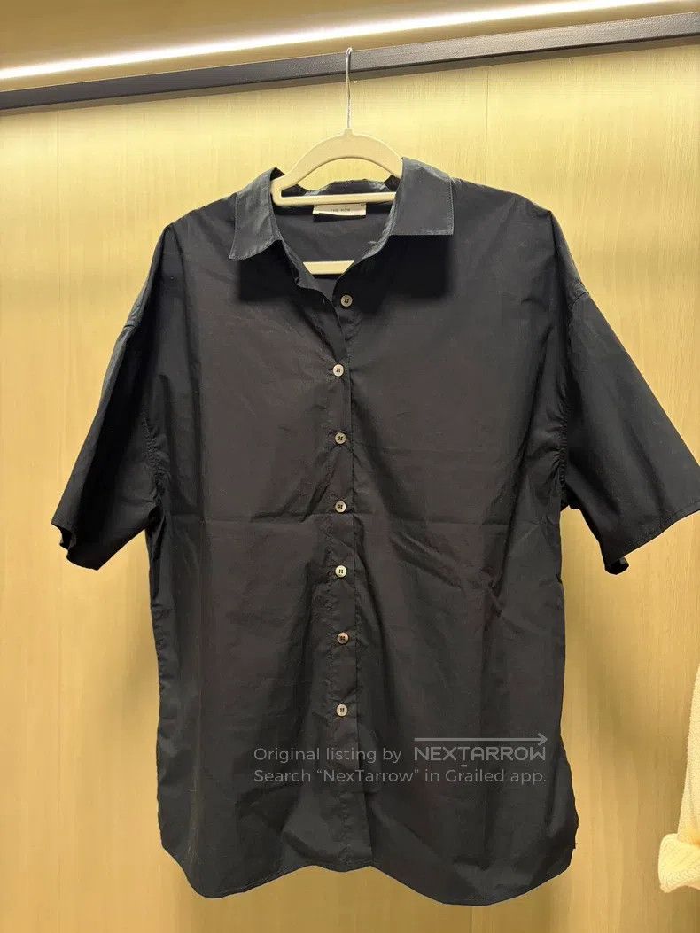 The Row The Row Black short-sleeved shirt Size M / US 6-8 / IT 42-44 - 1 Thumbnail
