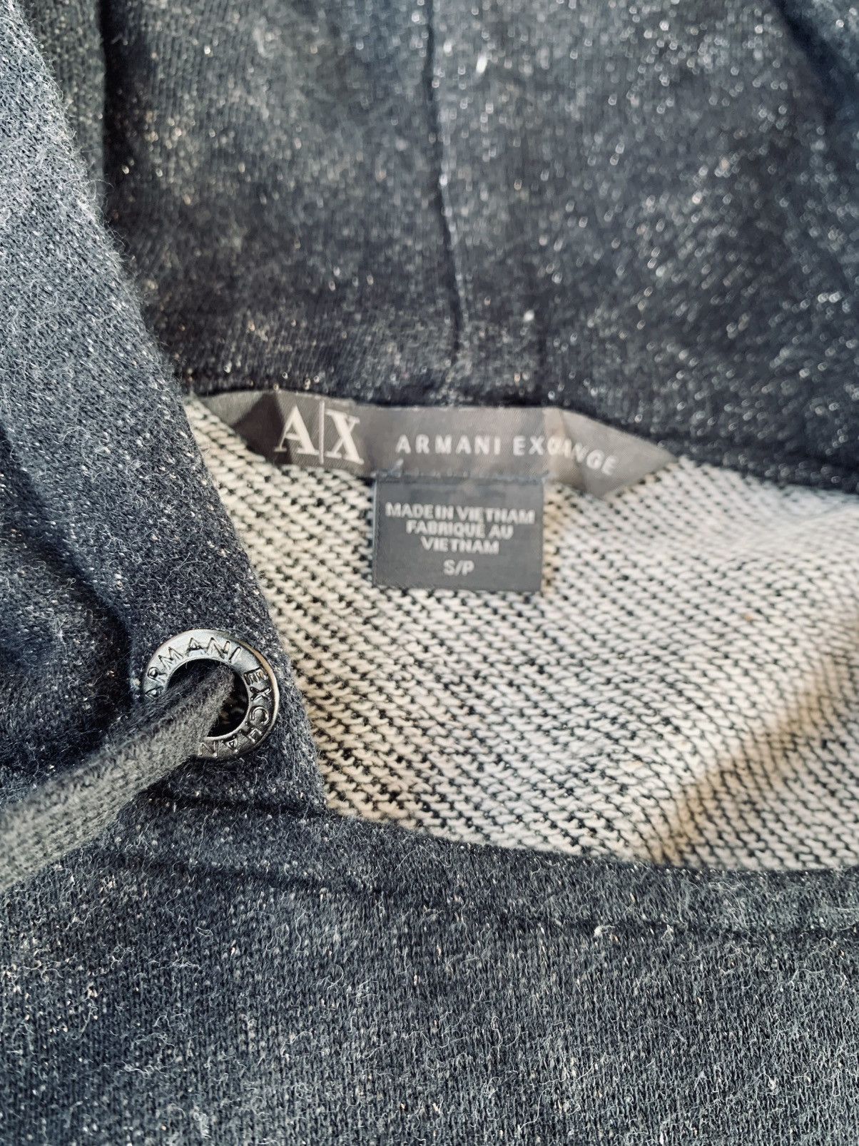 Armani Exchange Armani Exchange Assymmetric Zip Poem Sleeve Jacket Hoodie Size S / US 4 / IT 40 - 5 Thumbnail